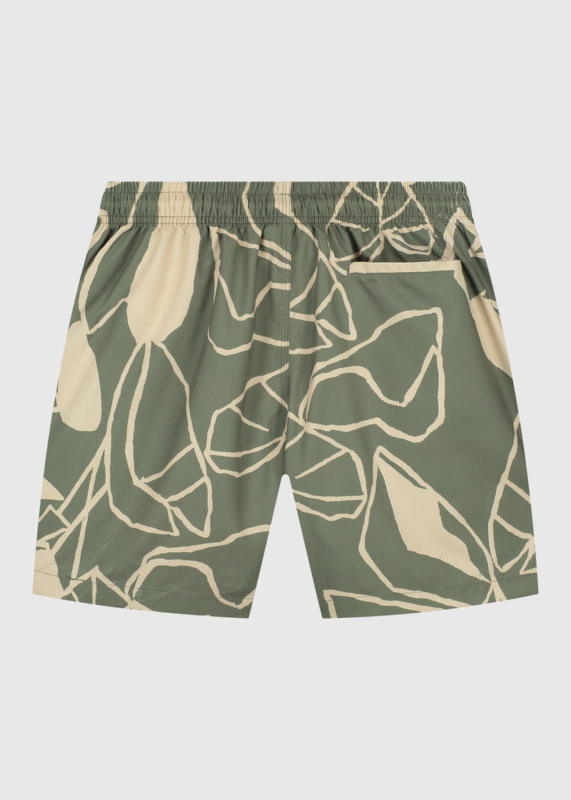 Plants Swim Short - Green