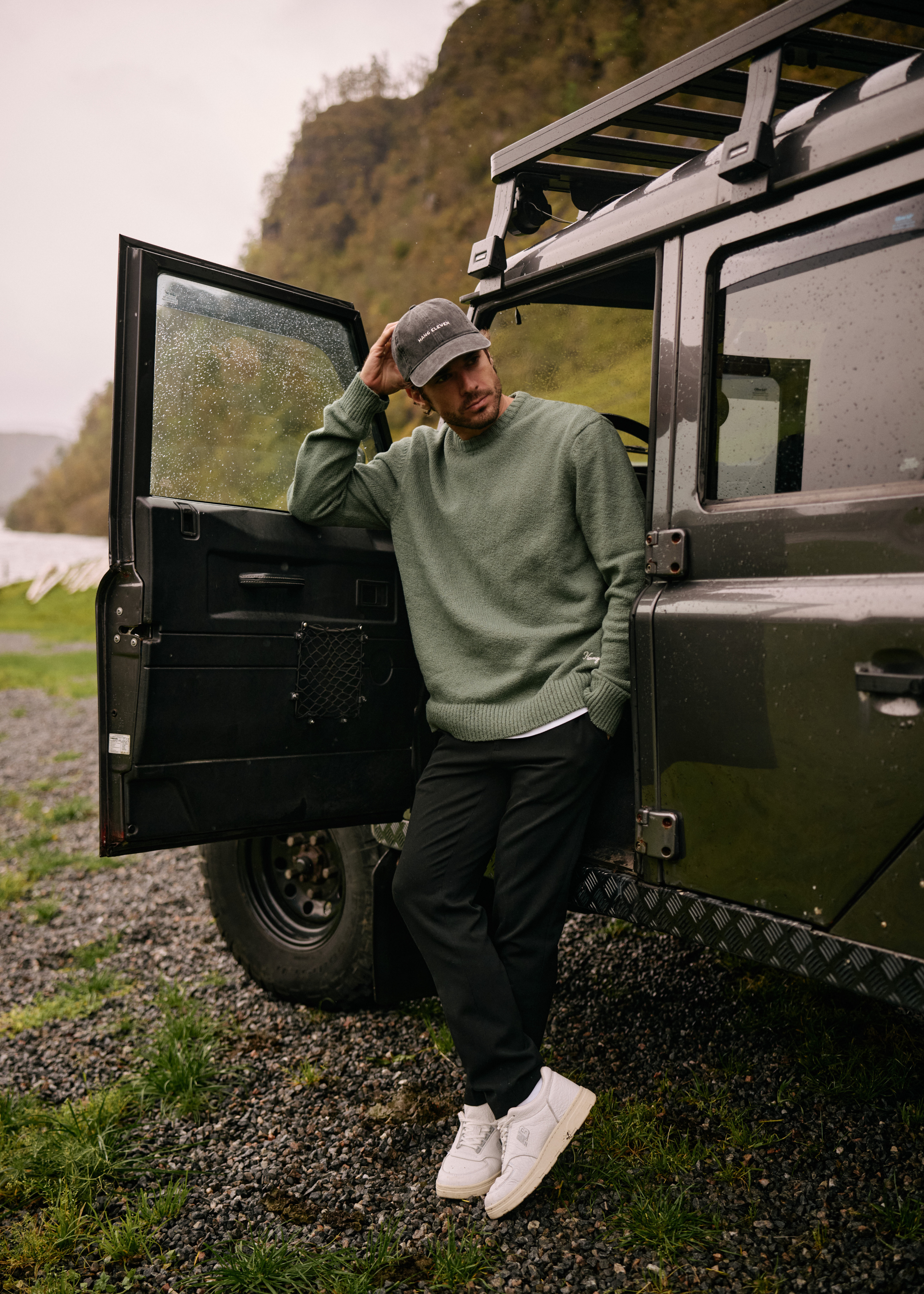 Premium Knit Crewneck - Slate Green