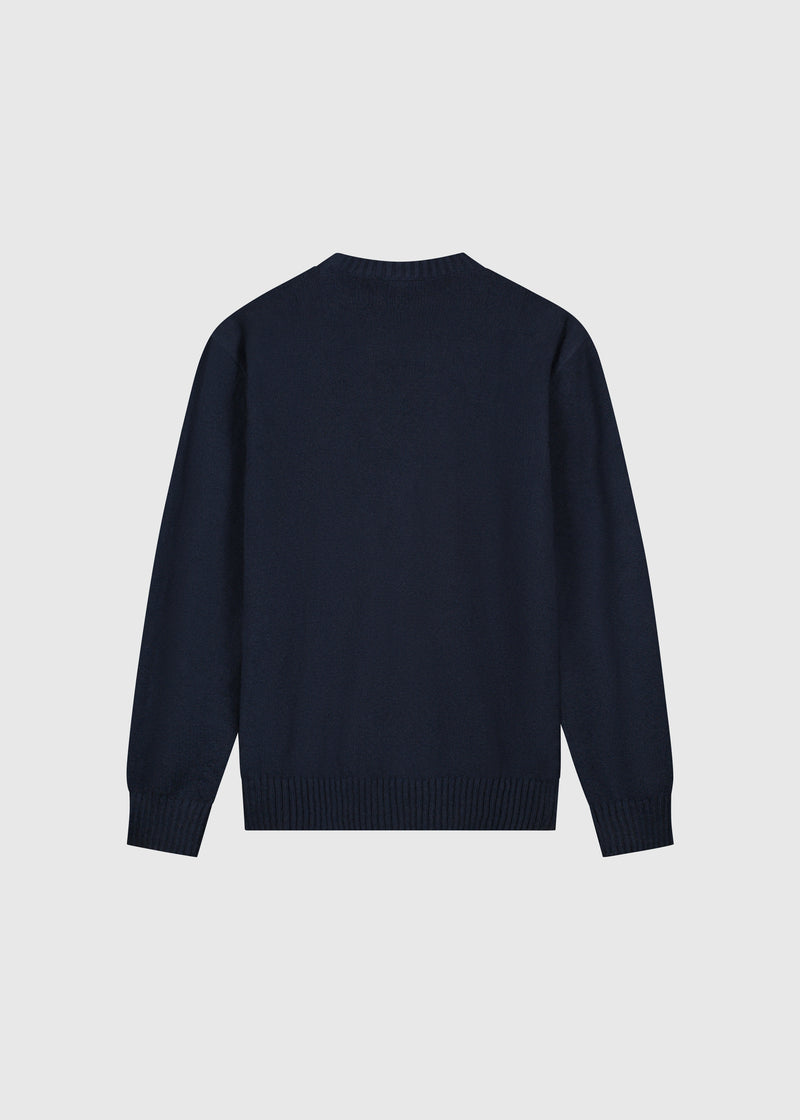Premium Knit Crewneck - Navy Blue