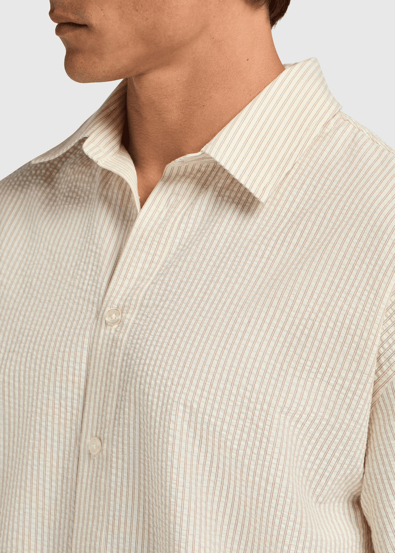 Striped Summer Shirt - Striped Sand