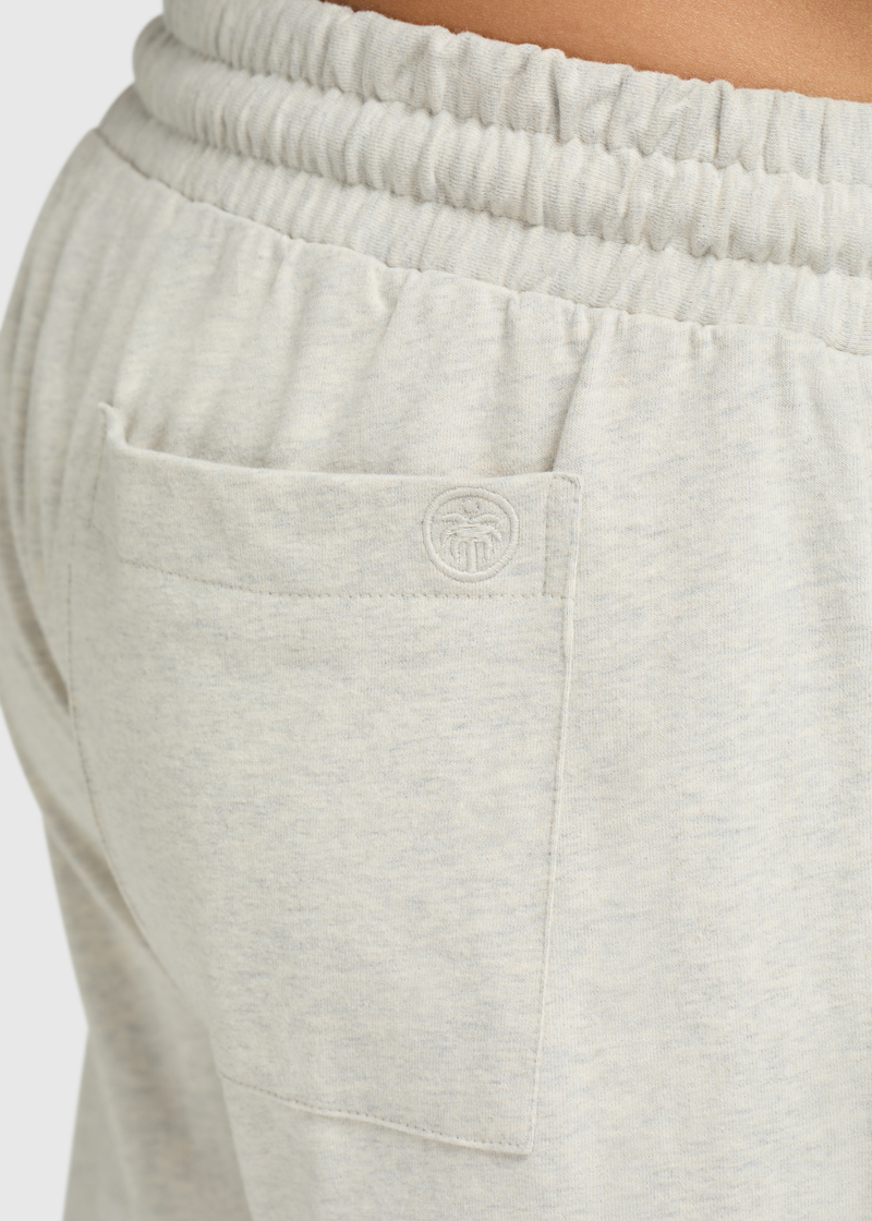 Loungewear-Shorts – Grau Meliert