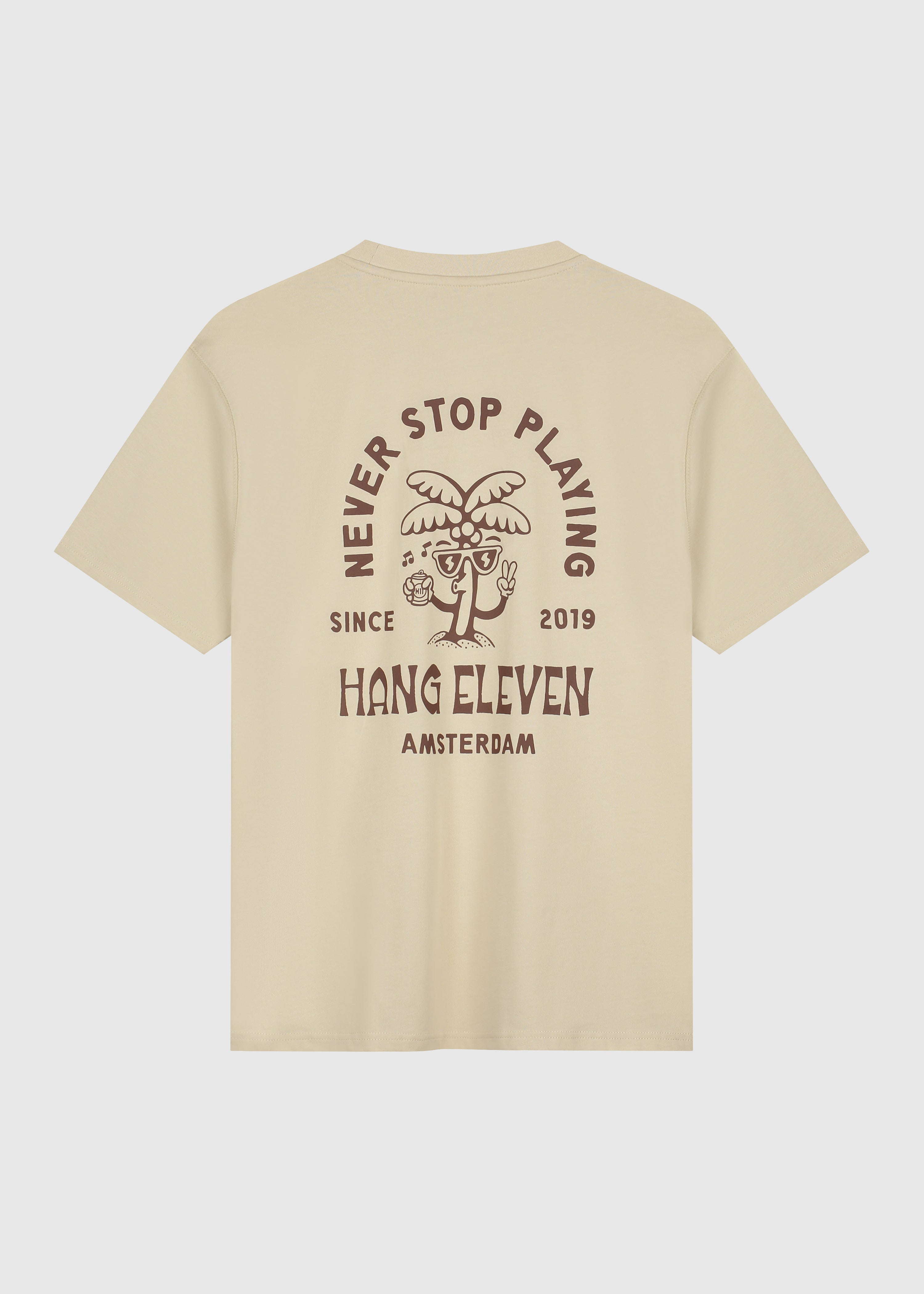 Palm Relaxed Tee - Sand