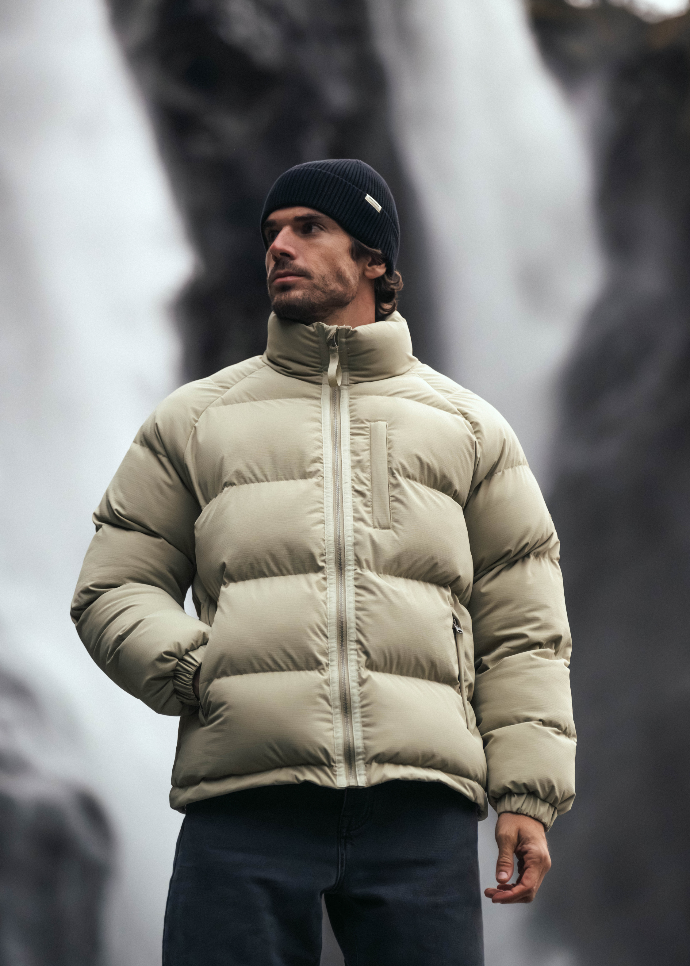 Ripstop Puffer Jacket - Slate Green
