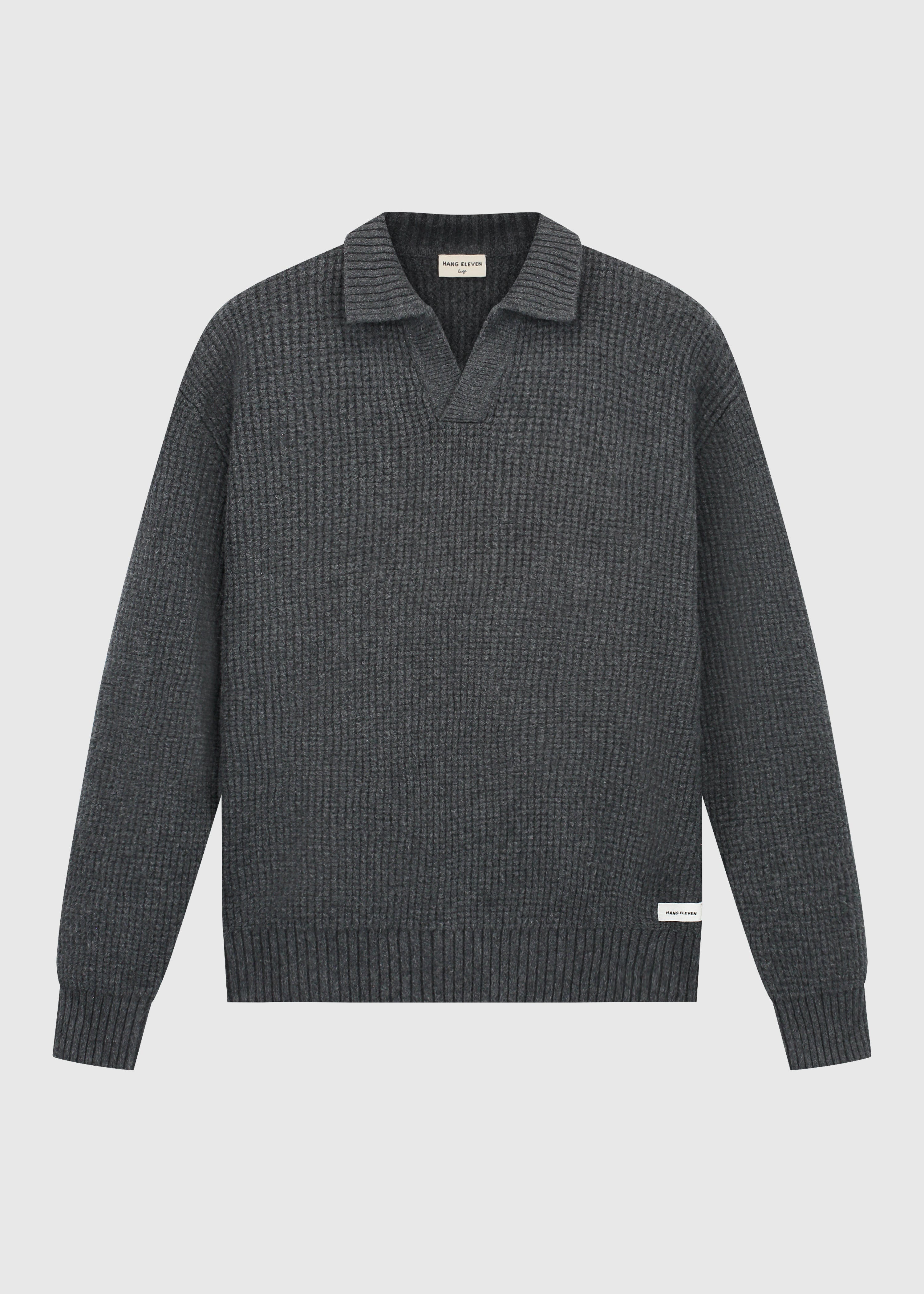 Riva Waffle Polo - Anthracite
