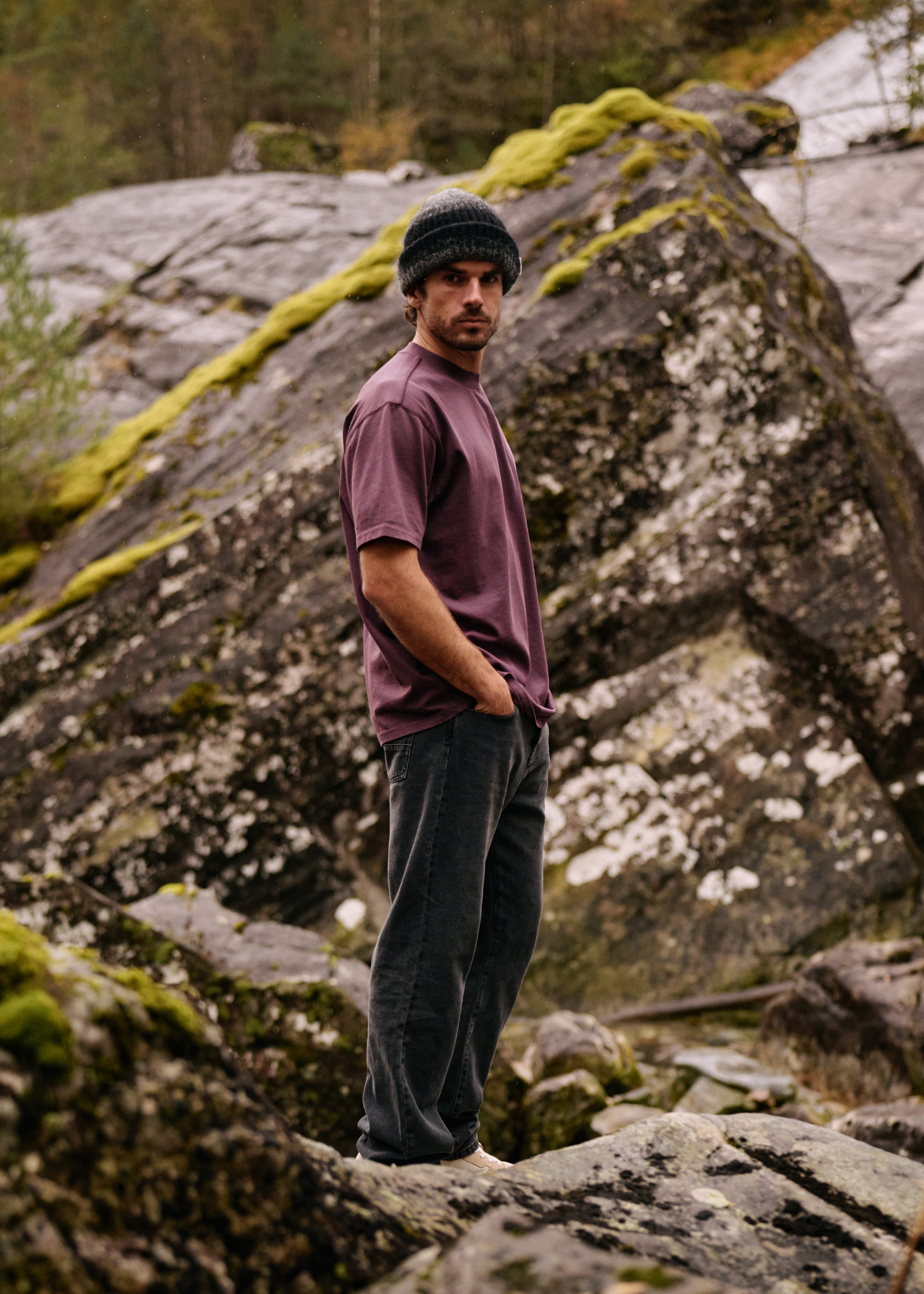 Structure tee - Purple