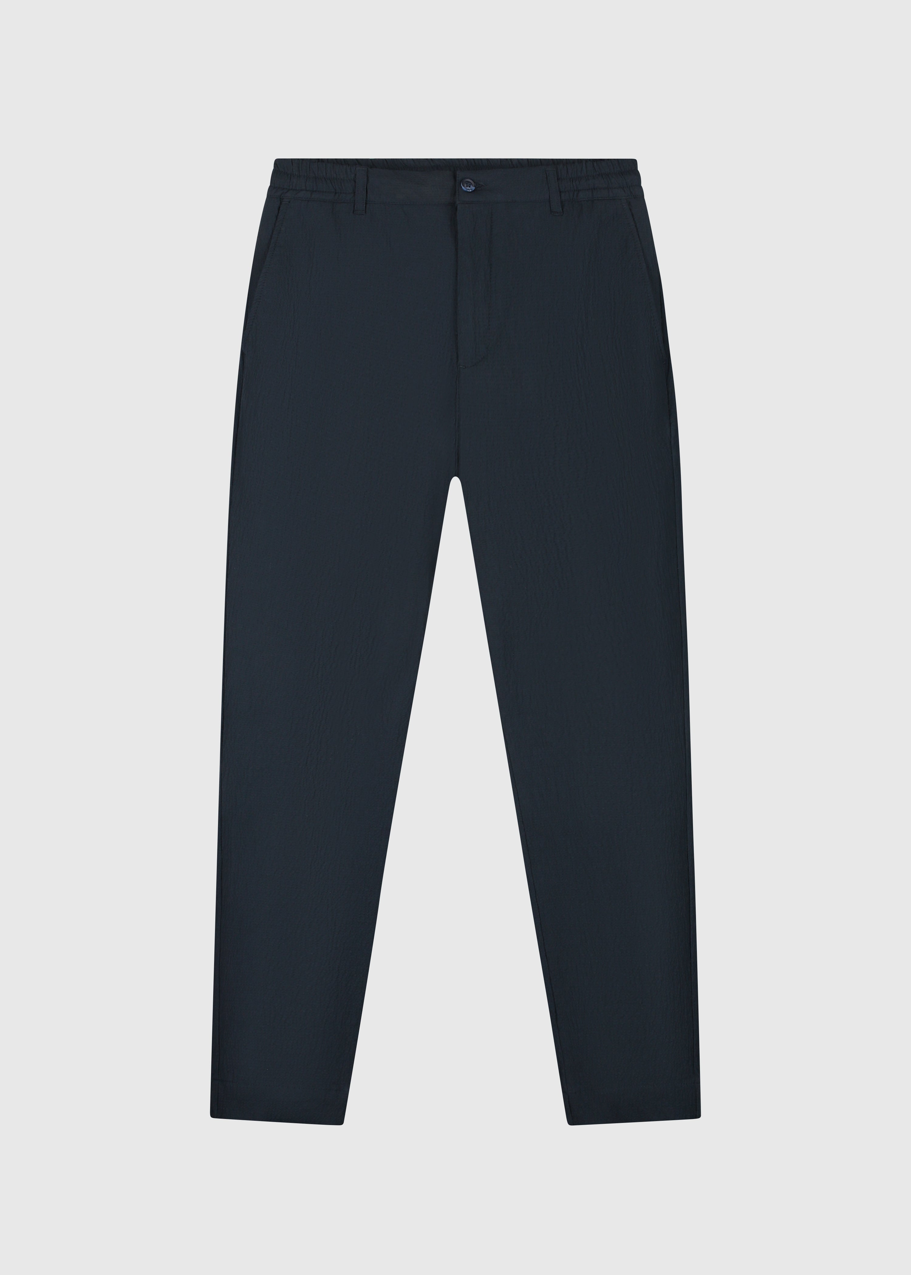 The Seersucker Trouser - Navy Blue