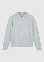 Soft Wool Polo - Grey Melee