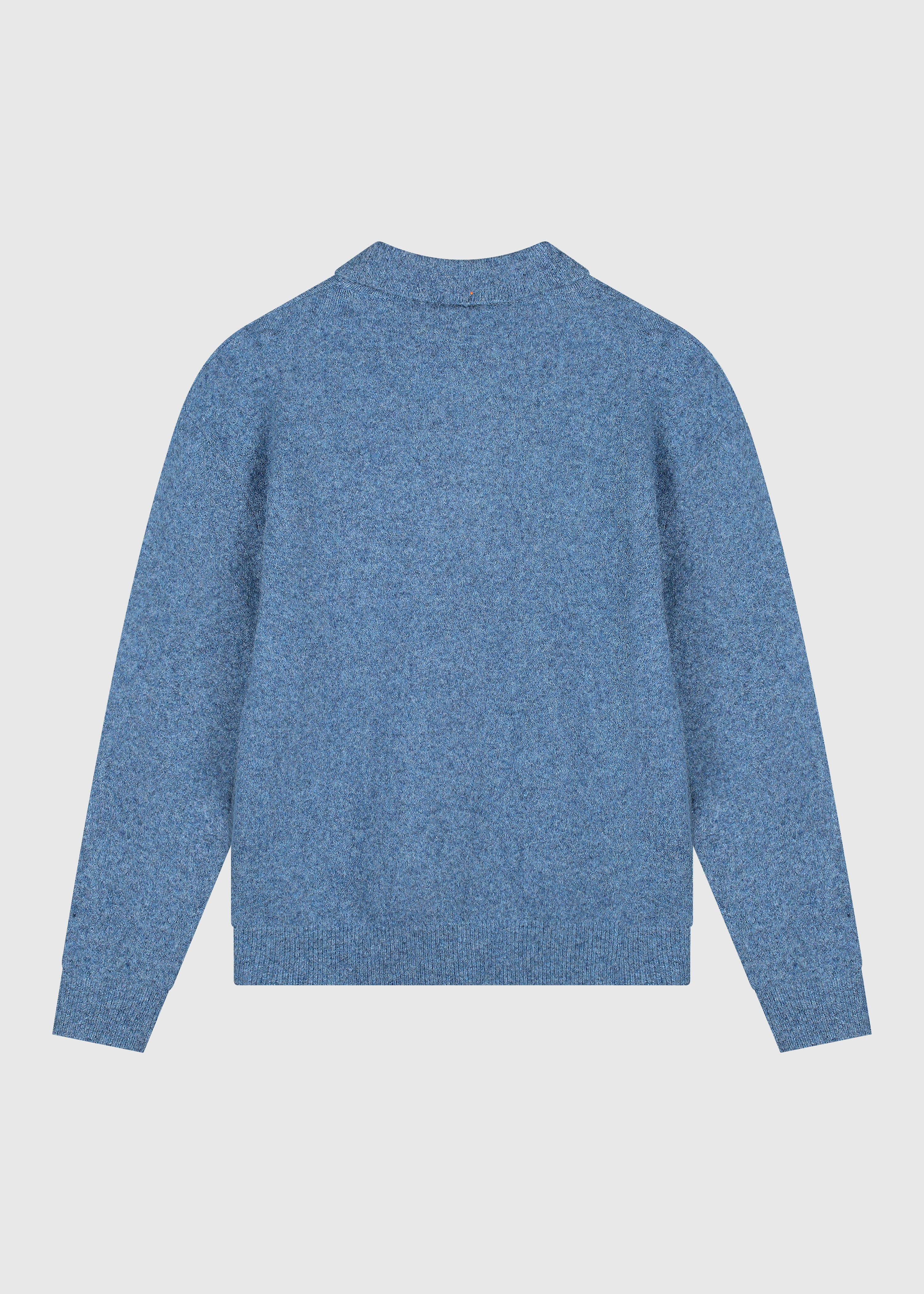 Soft Wool Polo - Light Blue