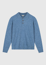 Soft Wool Polo - Light Blue