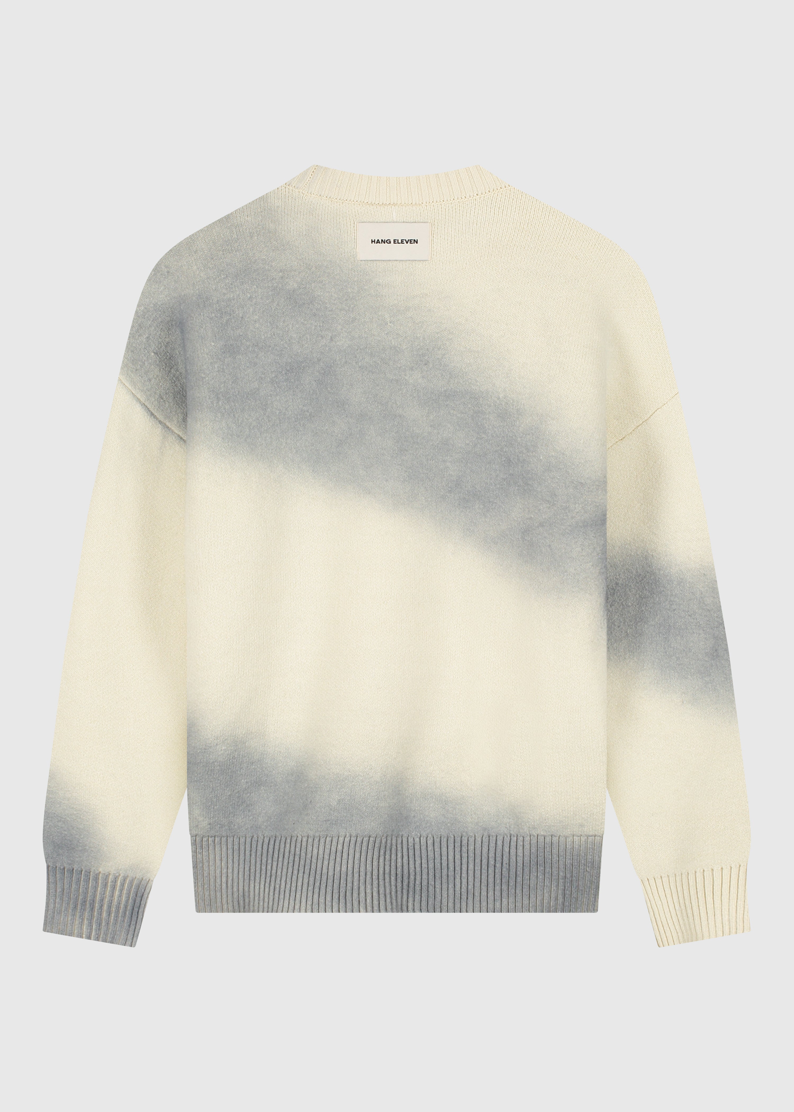 Spray Knit Crewneck - Stone Grey