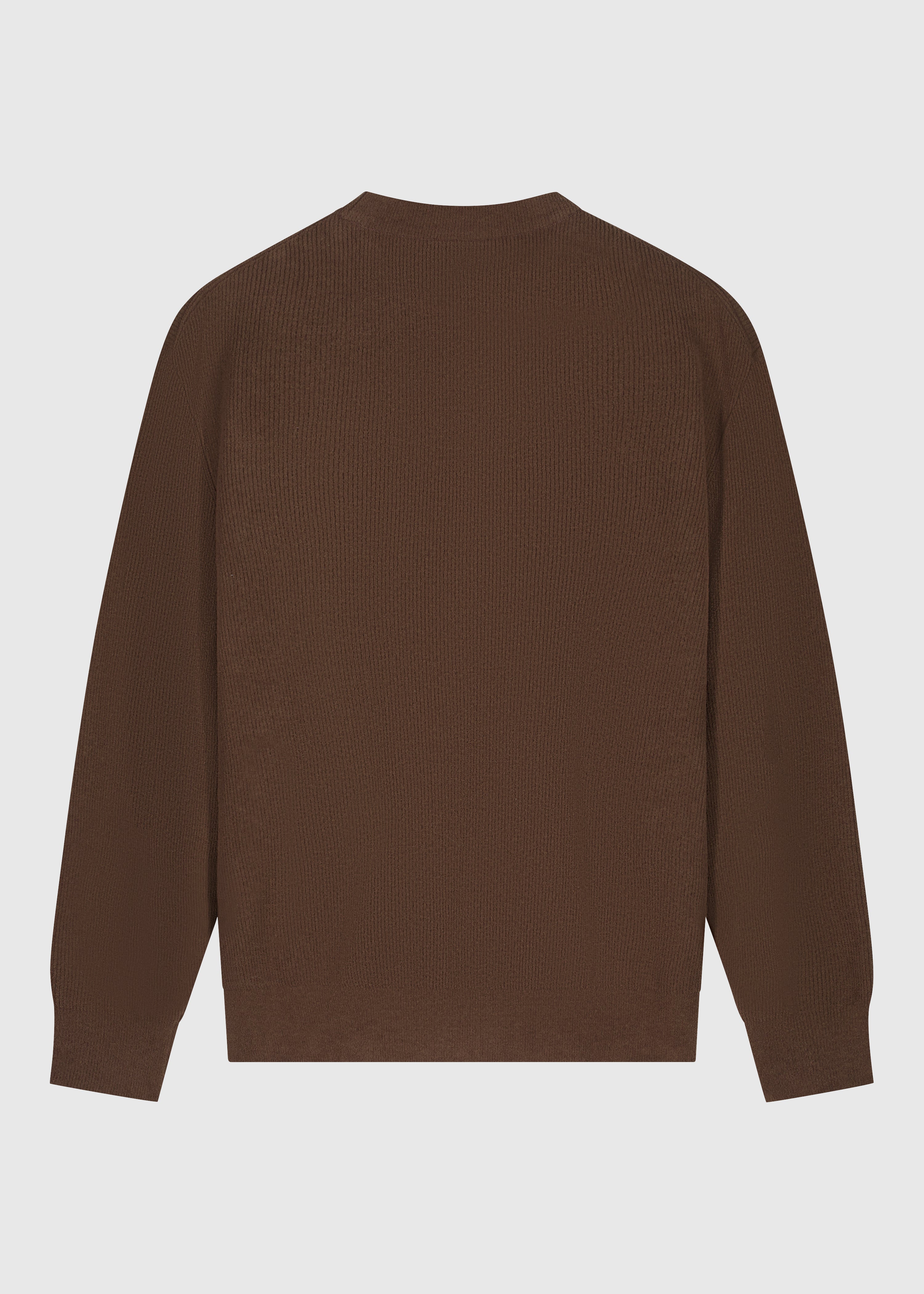 Structure Knit Crewneck - Espresso