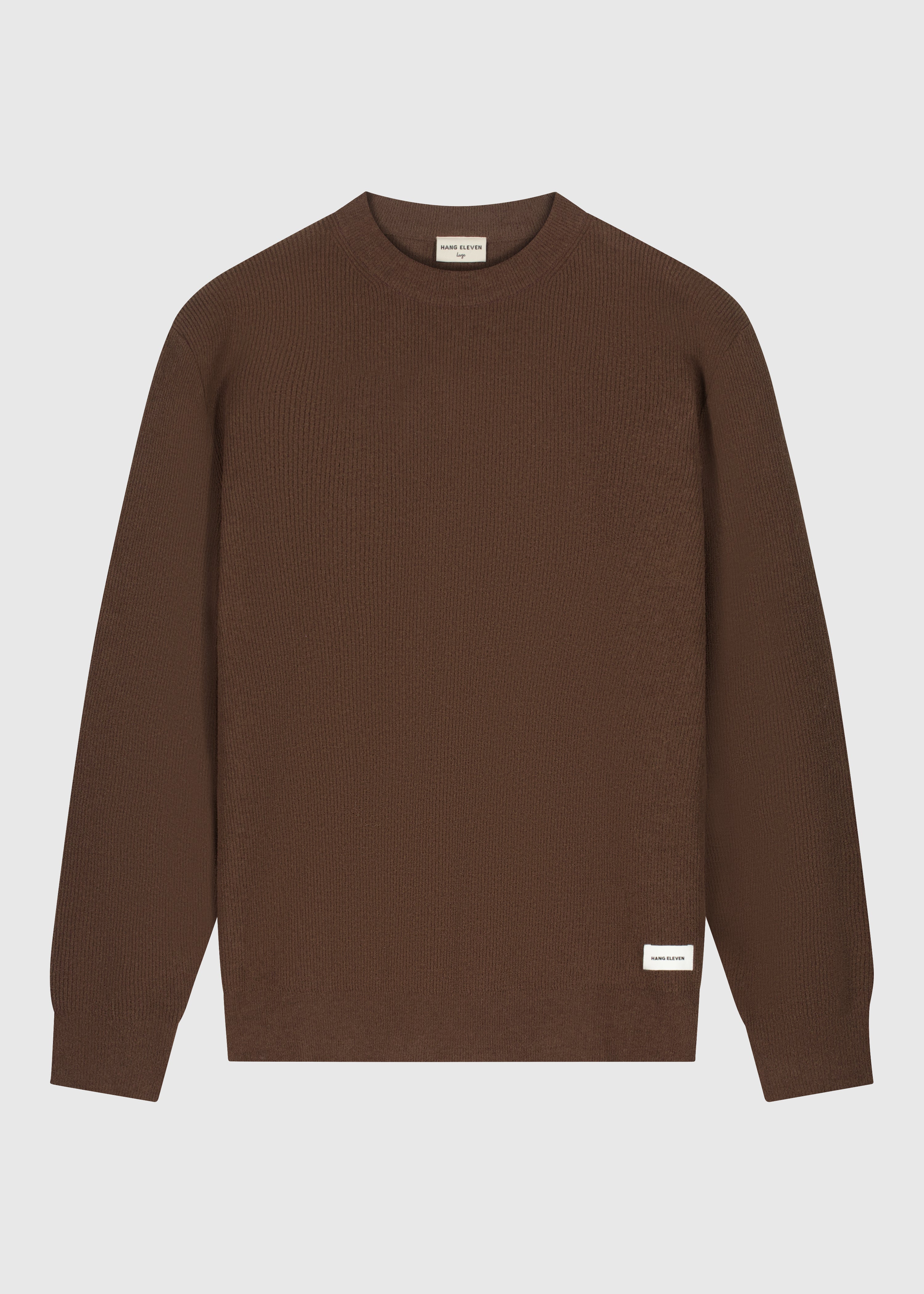 Structure Knit Crewneck - Espresso