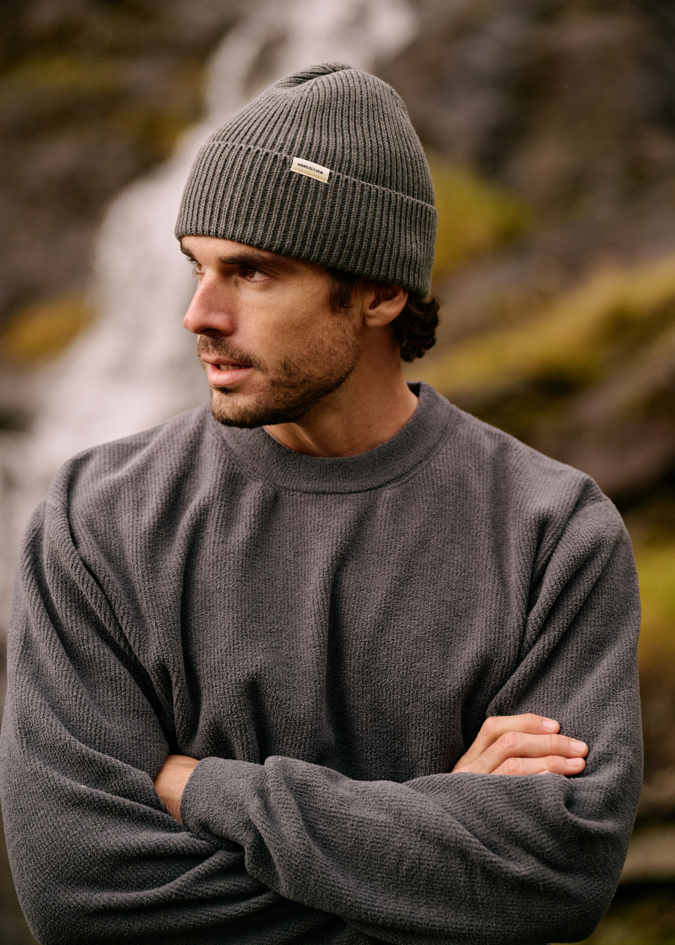 Structure Knit Crewneck - Slate Grey