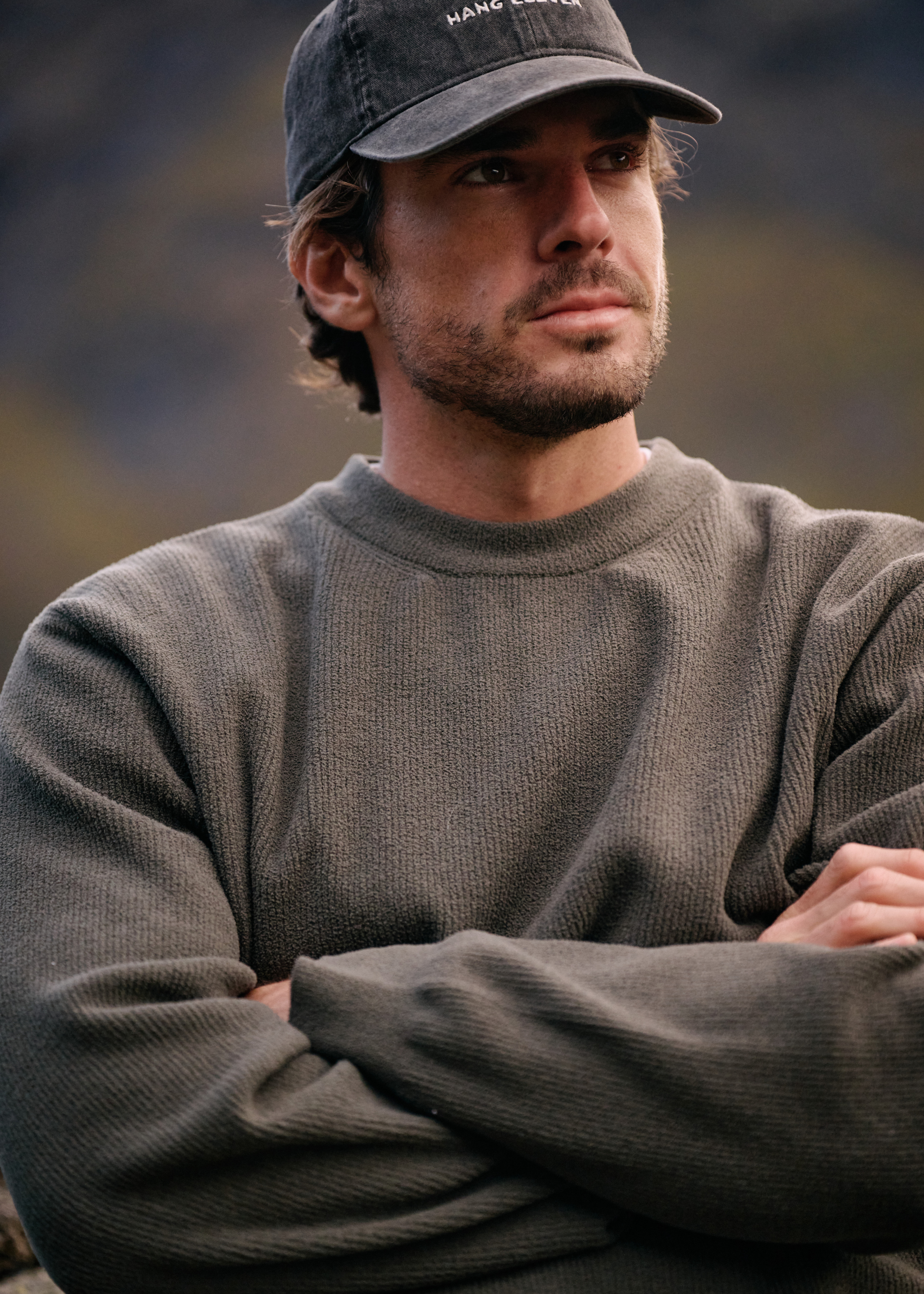 Structure Knit Crewneck - Dark Green