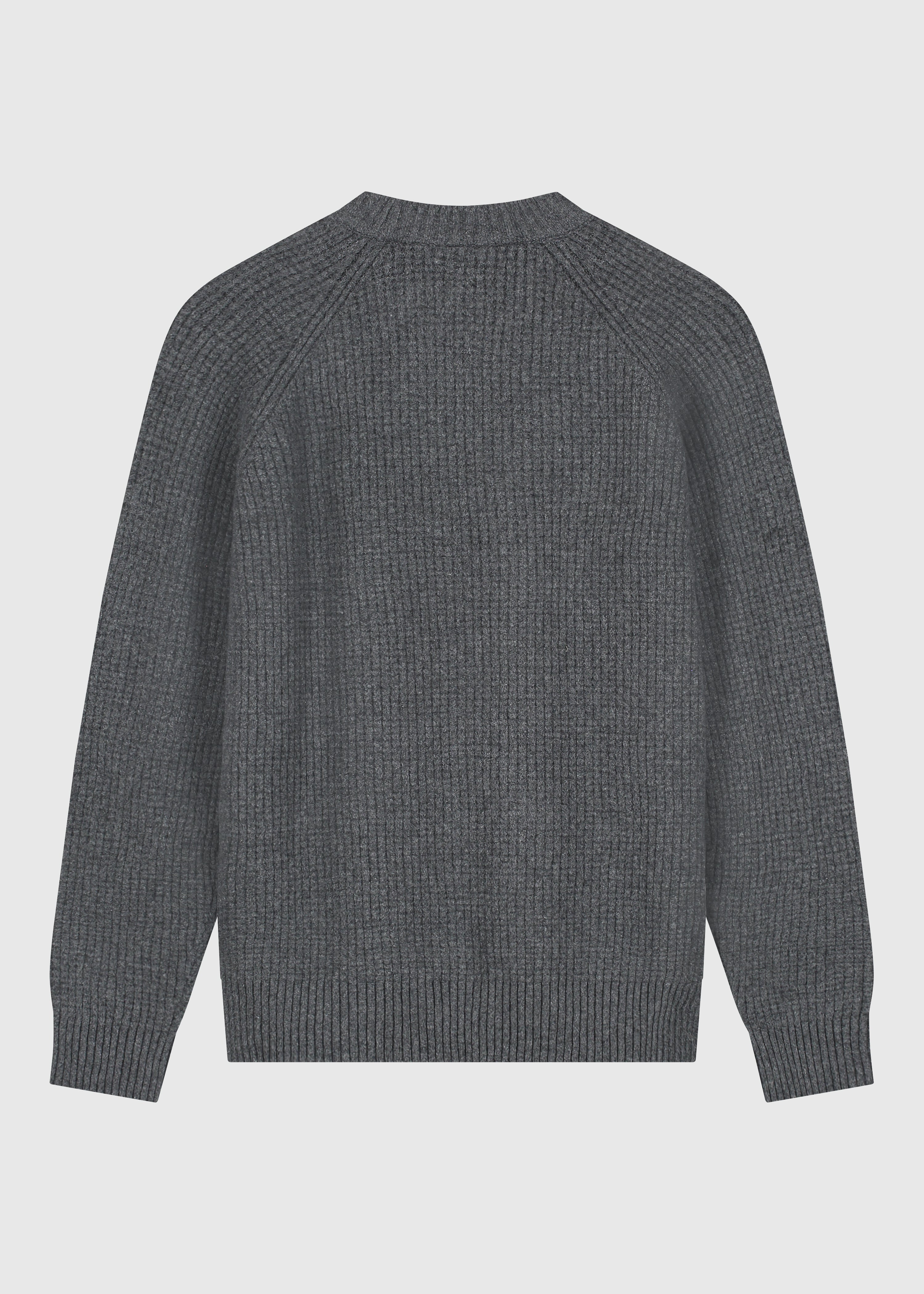 Soft Waffle Crewneck - Anthracite