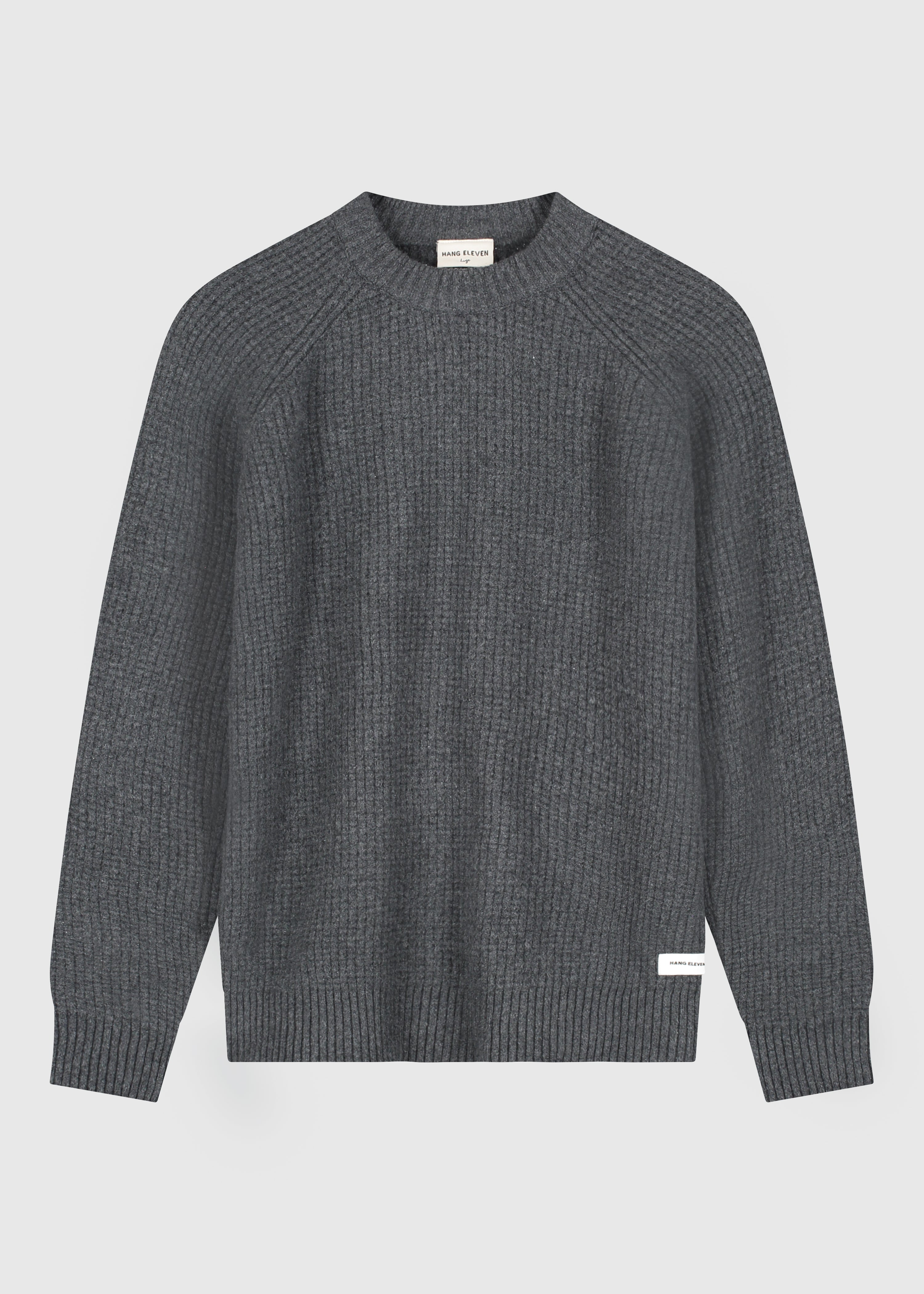 Soft Waffle Crewneck - Anthracite