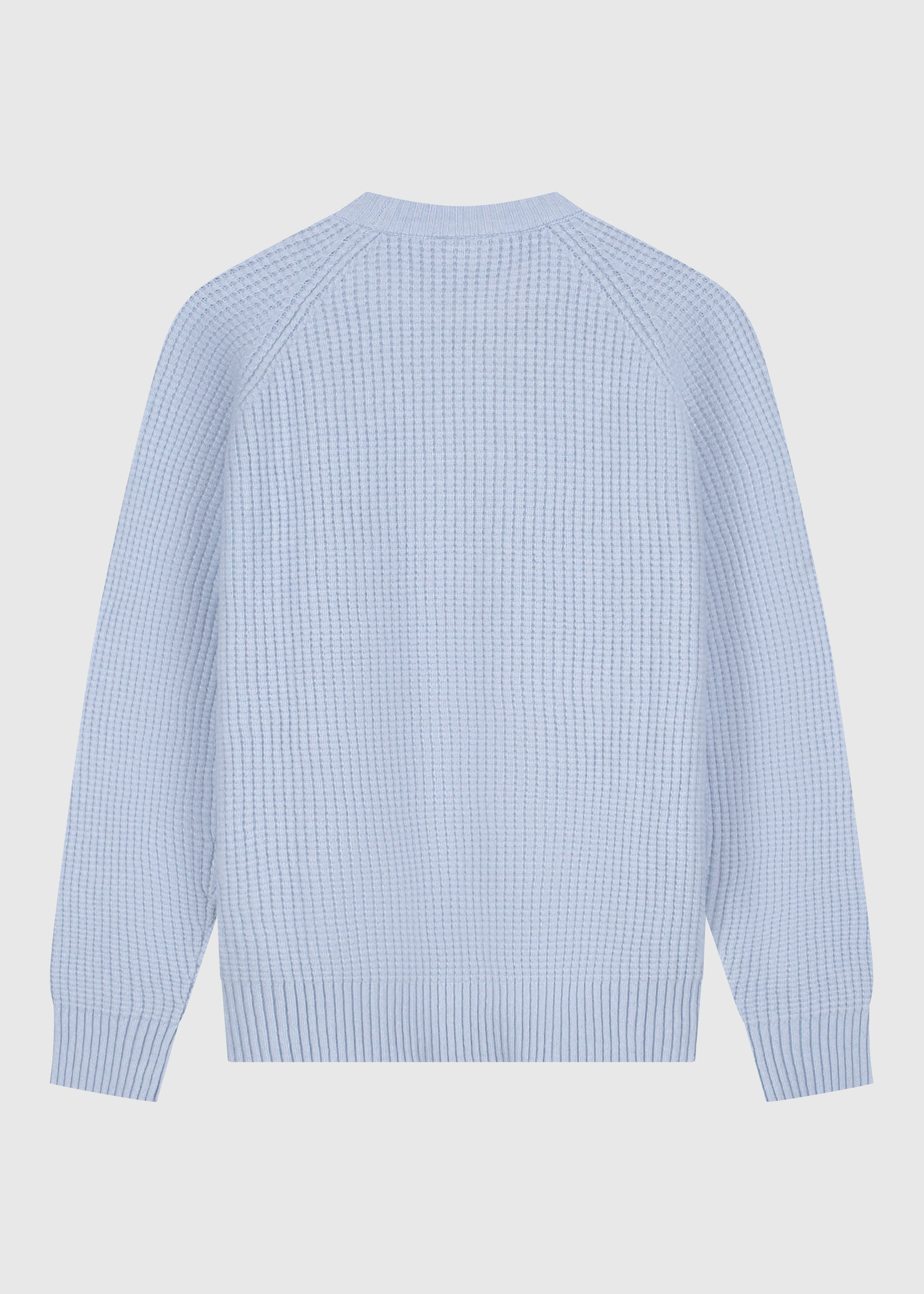 Soft Waffle Crewneck - Light Blue
