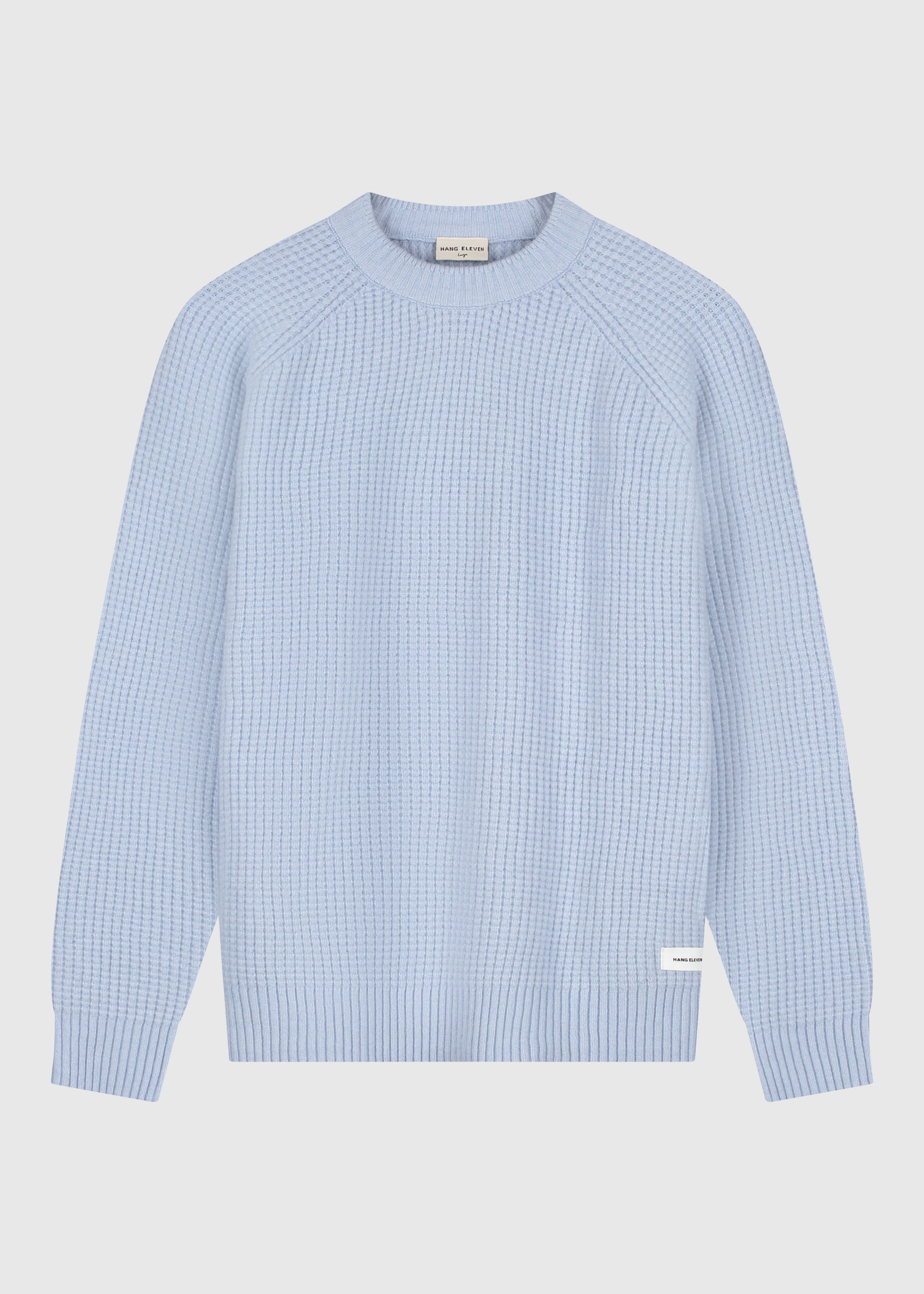 Soft Waffle Crewneck - Light Blue