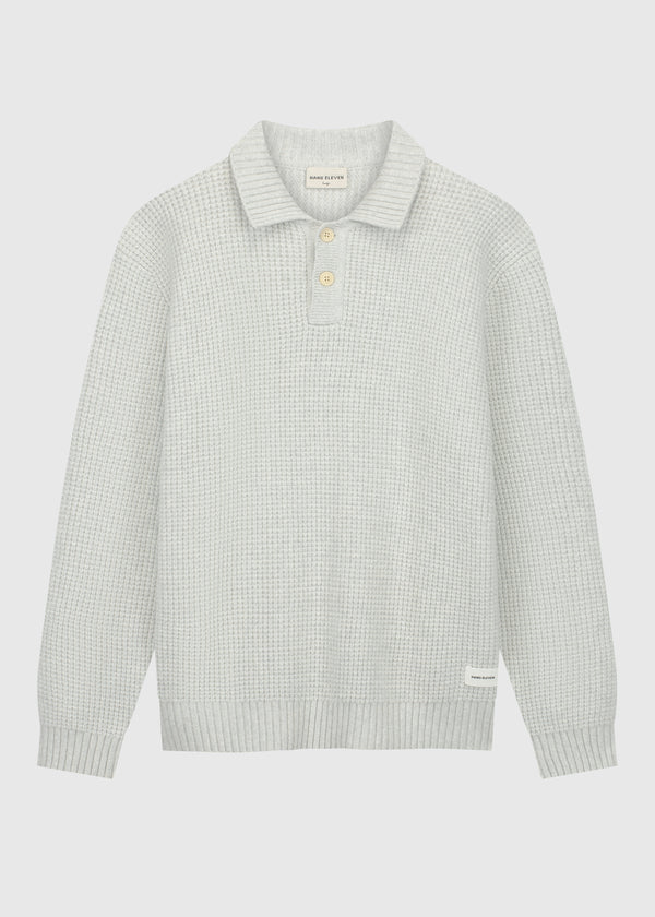 Heavy Structure Polo - Grey Mele