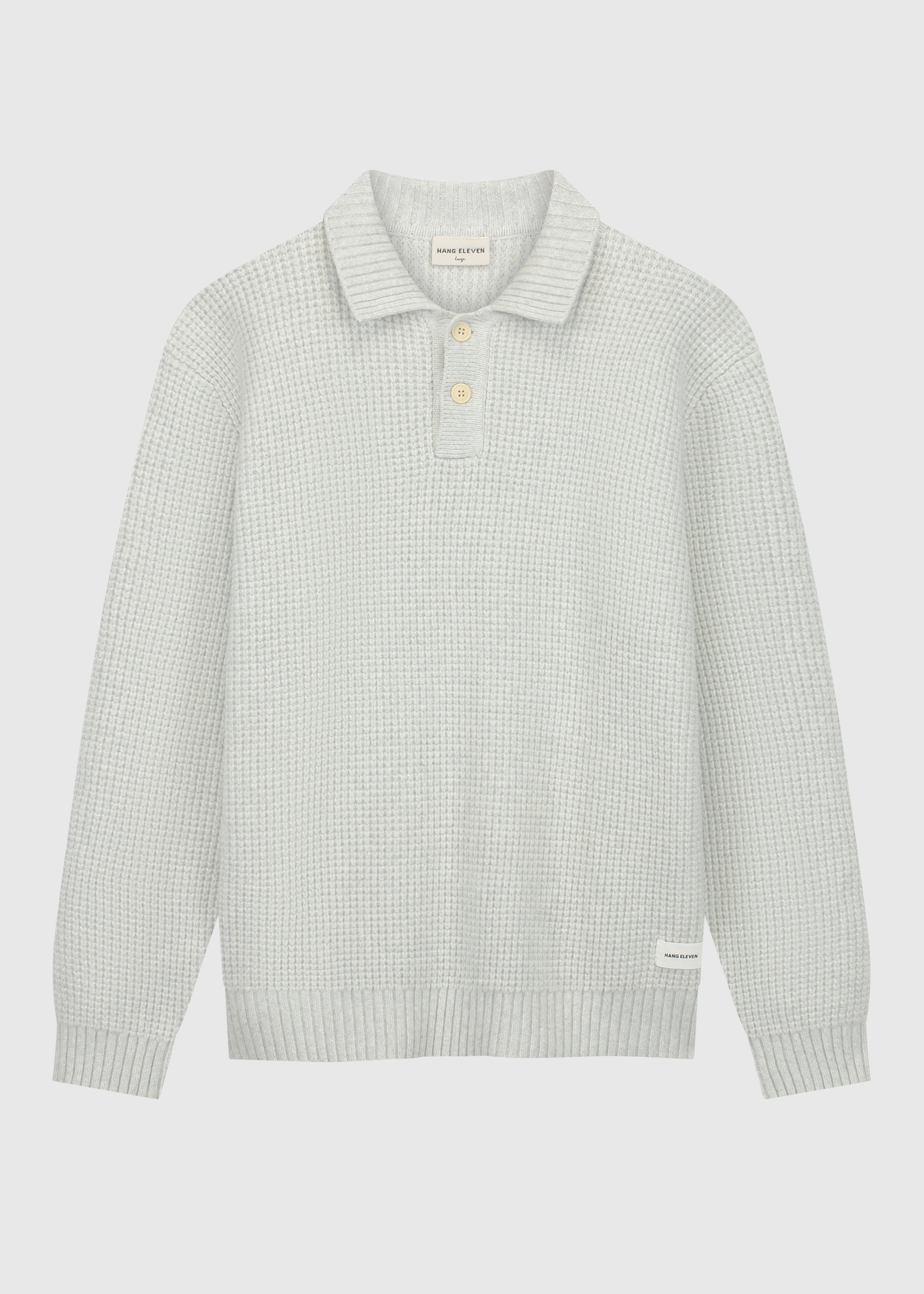 Heavy Structure Polo - Grey Melee