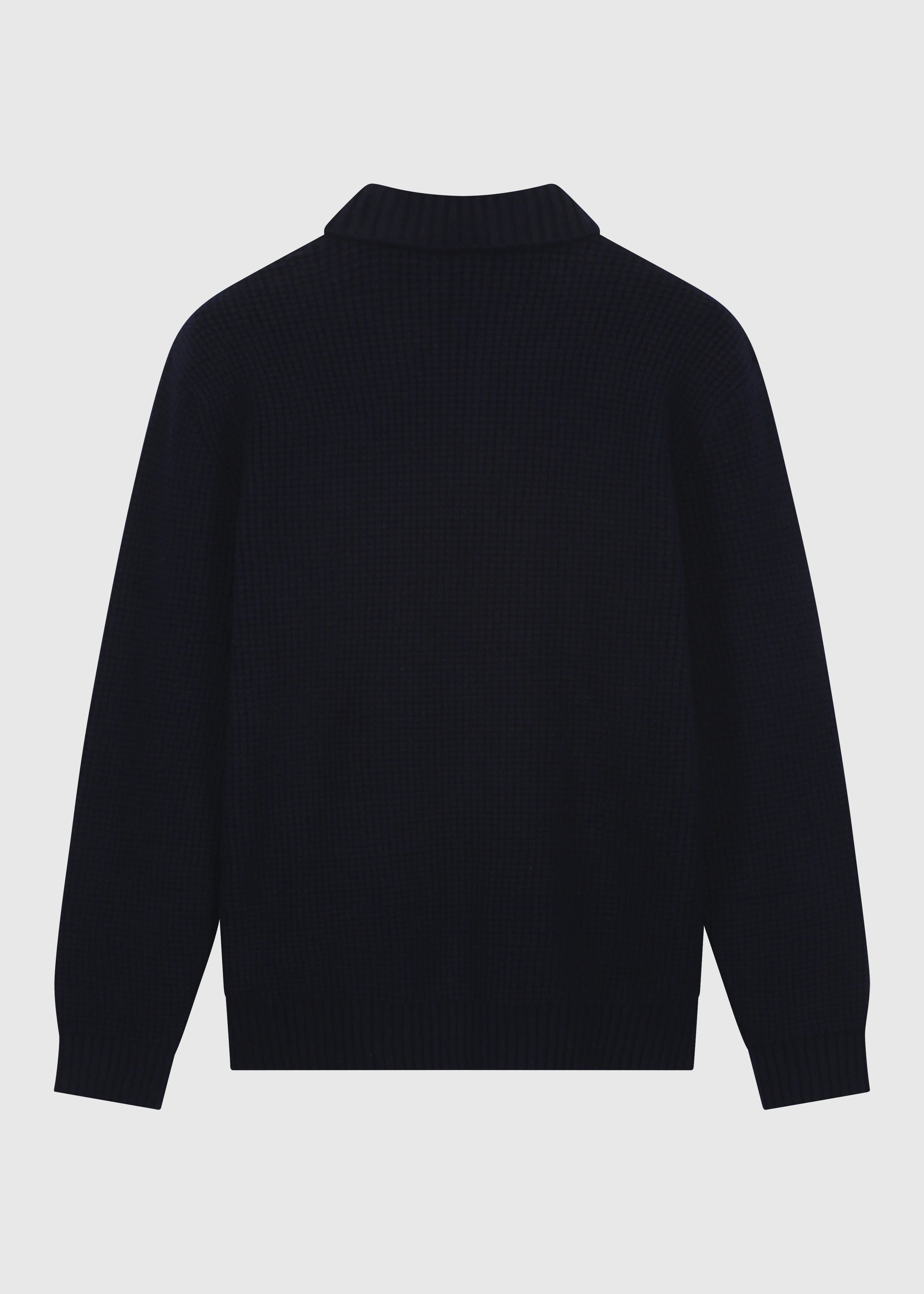 Heavy Structure Polo - Navy Blue