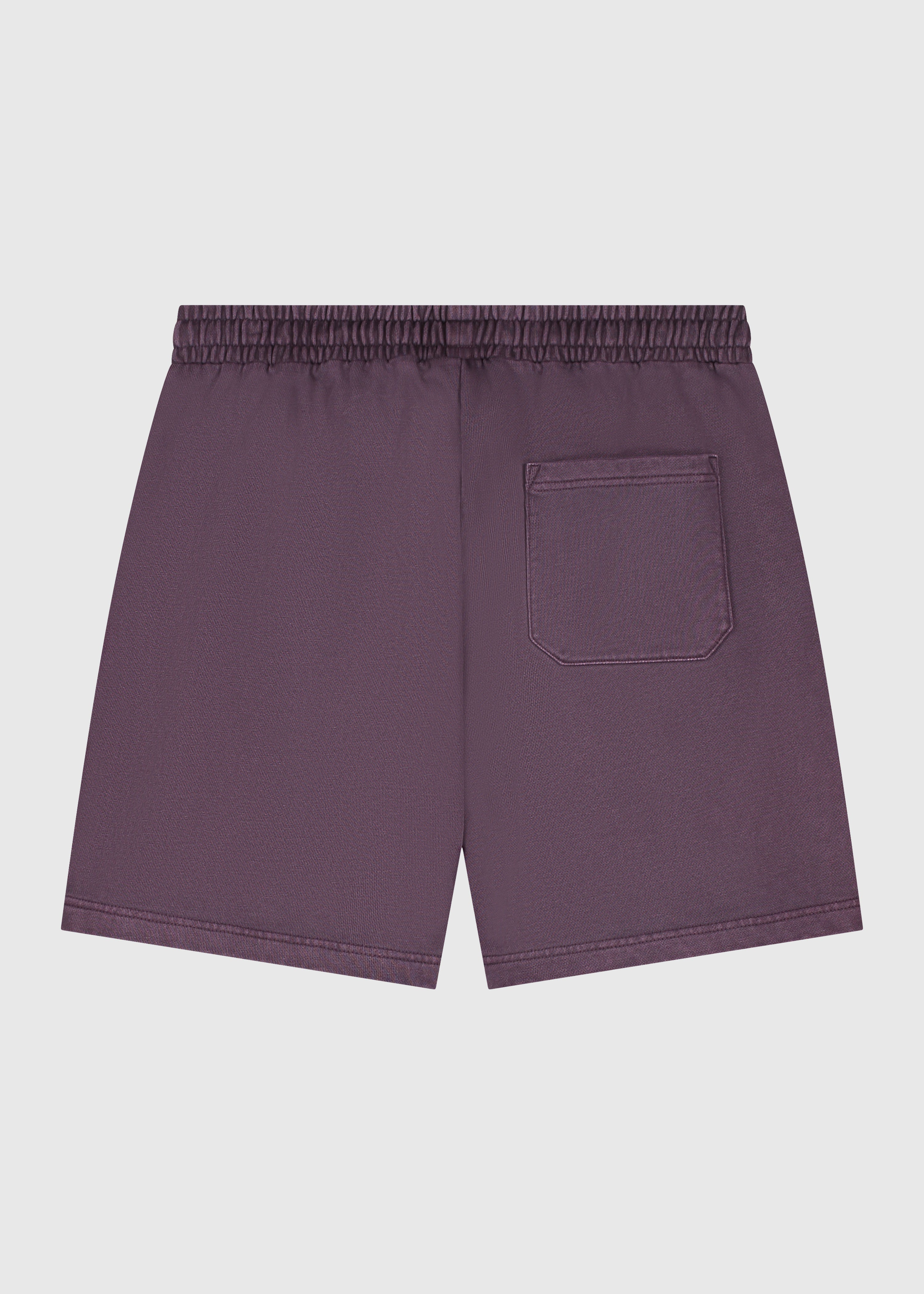 Washed Sweat Short - Dark Purple