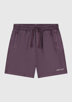 Washed Sweat Short - Dark Purple