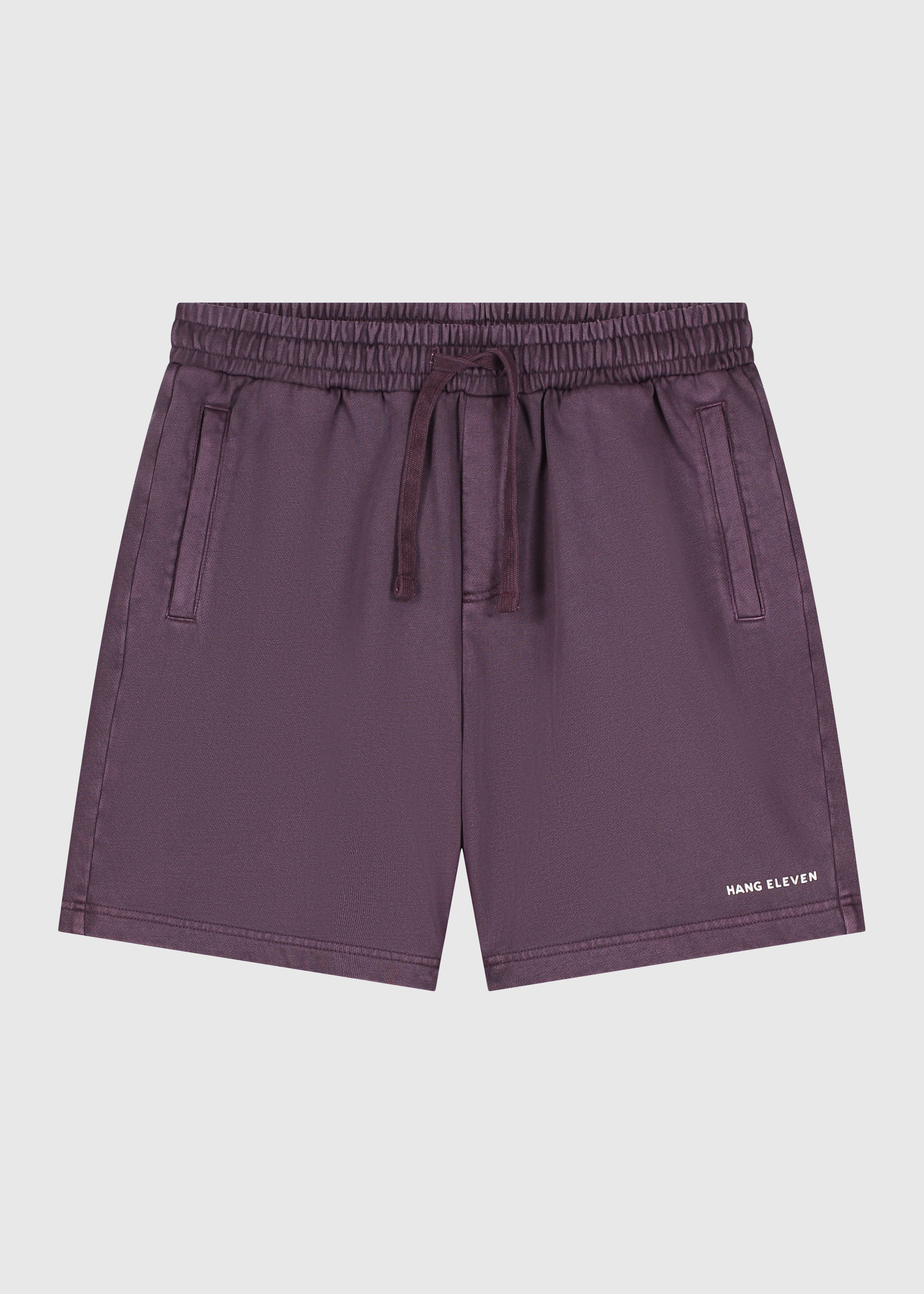 Washed Sweat Short - Dark Purple