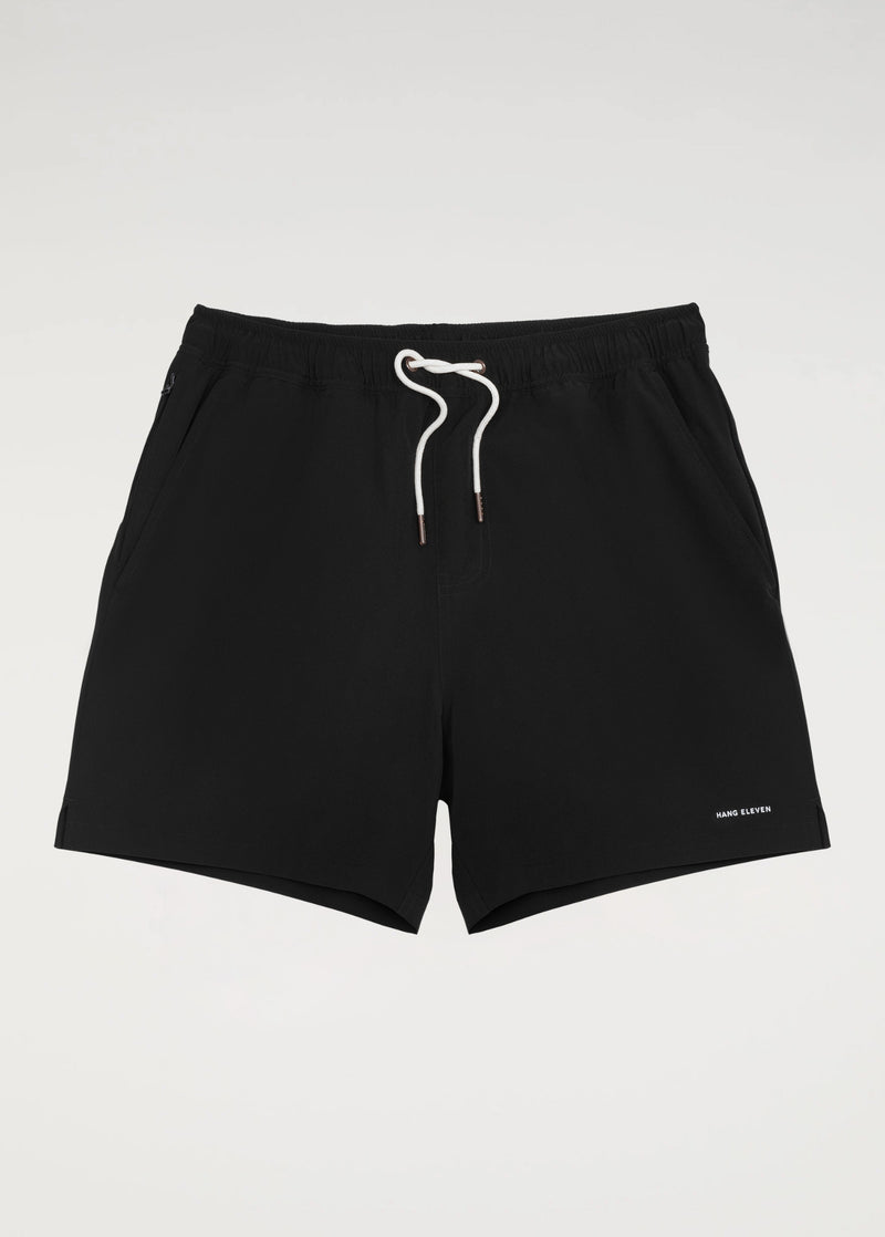 Hybrid-Badeshorts – Schwarz