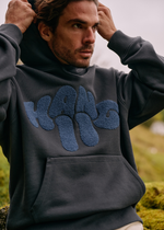 Heavy Toweling Hoodie - Ombre Blue