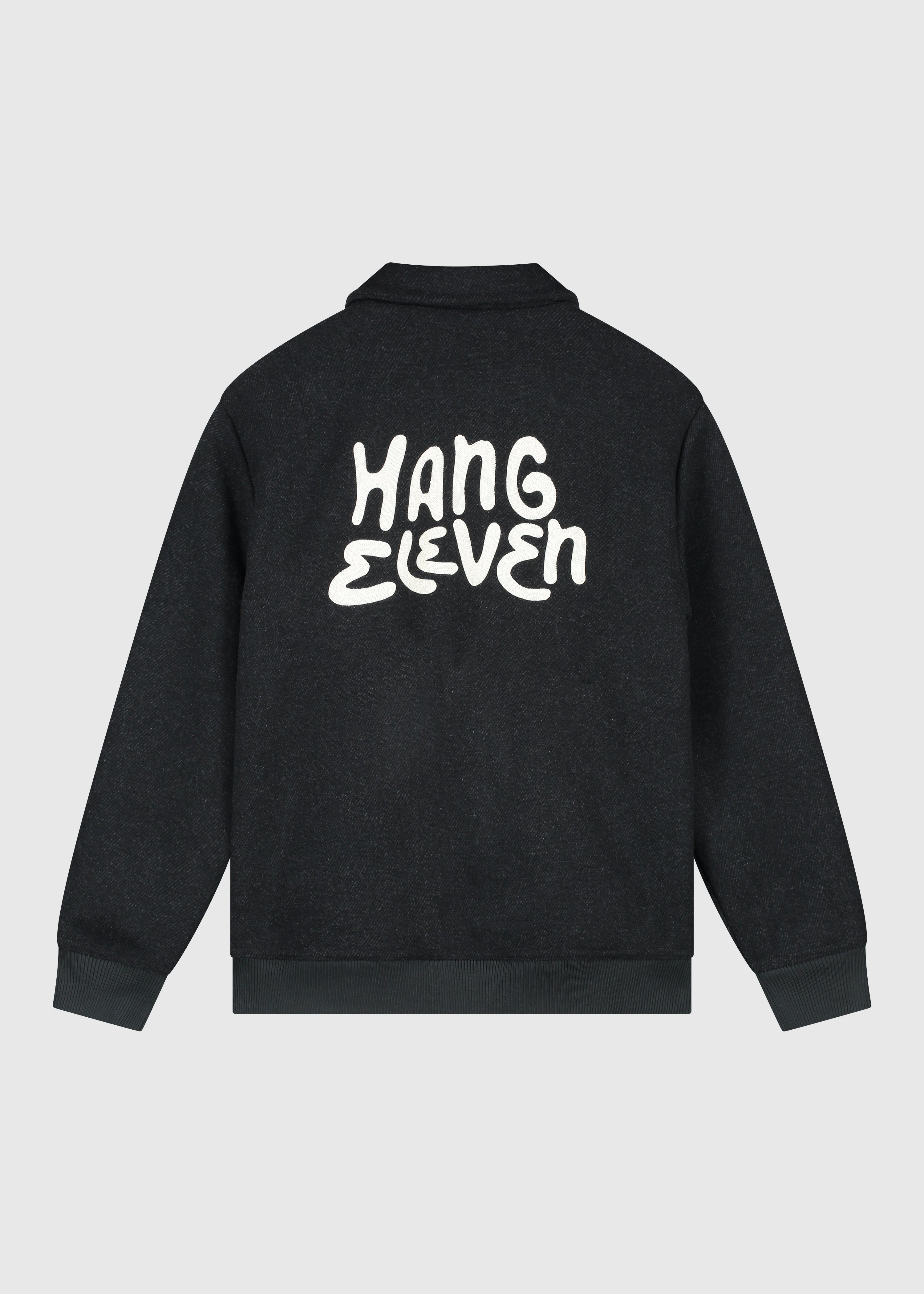 Varsity Jacket - Black Melange