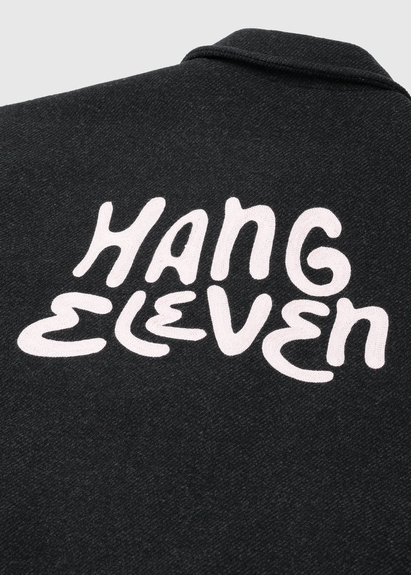 Varsity Jacket - Black Melange