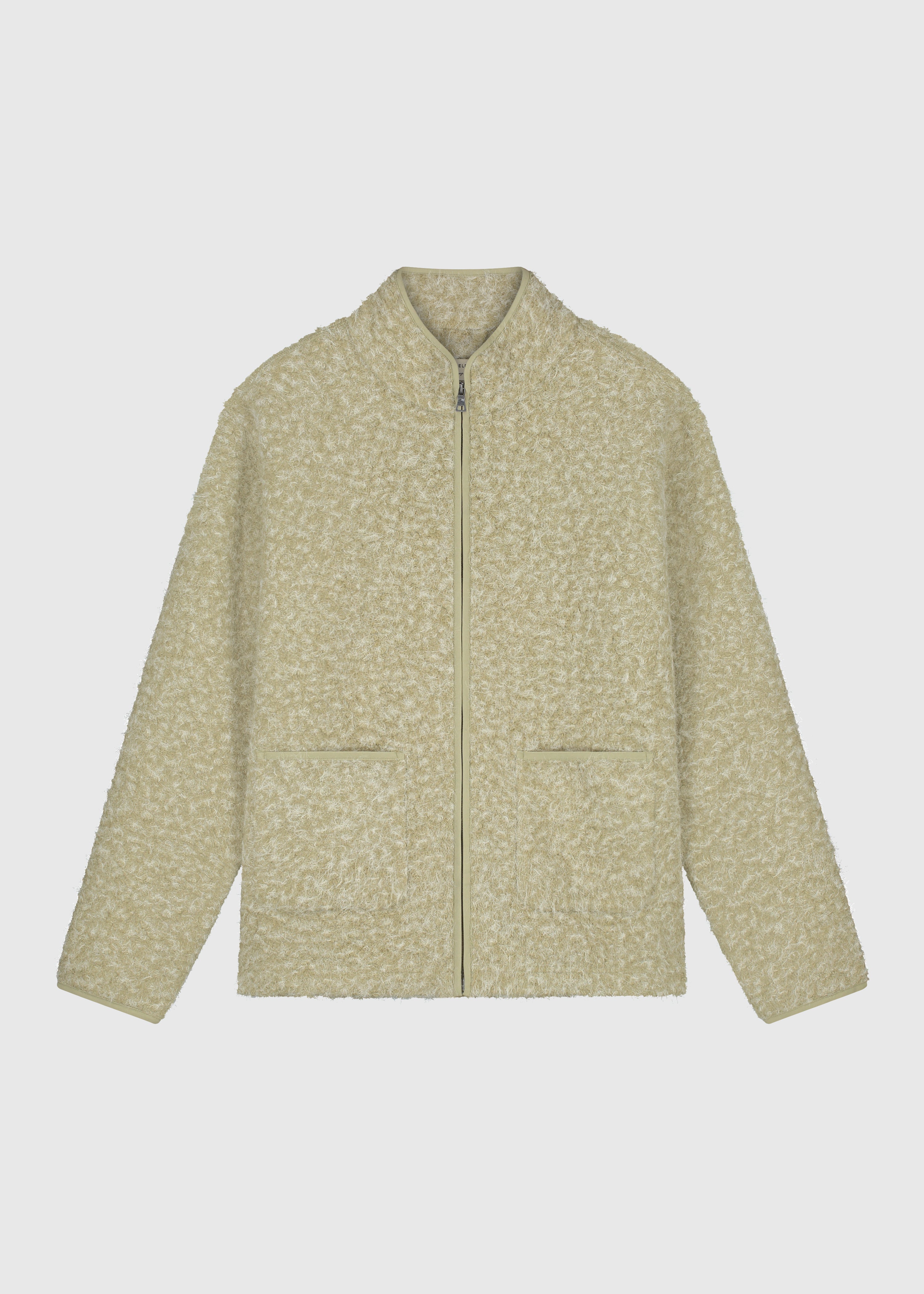 Veste à fermeture éclair douce - Vert clair