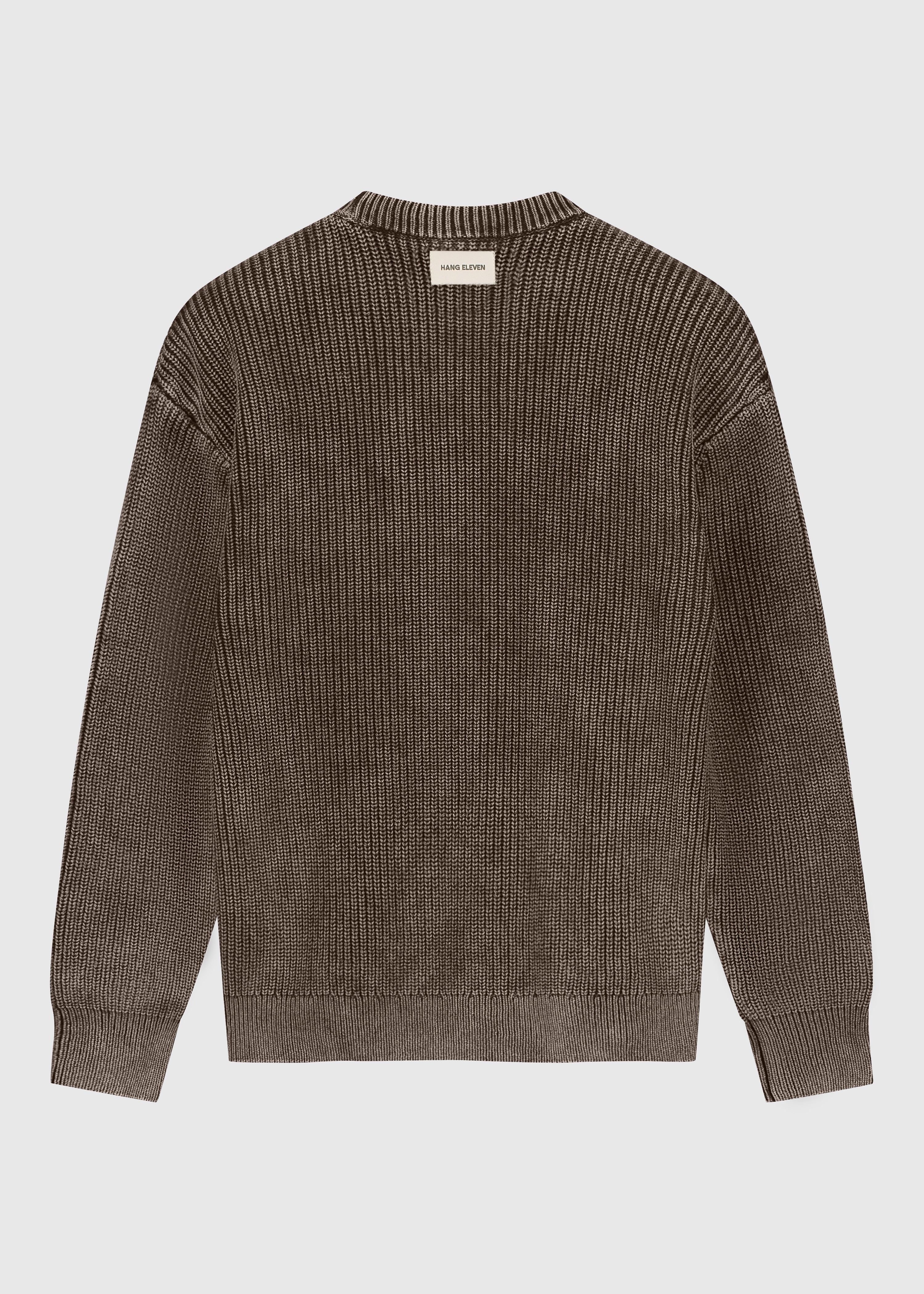 Washed Knit Crewneck - Acid Wash