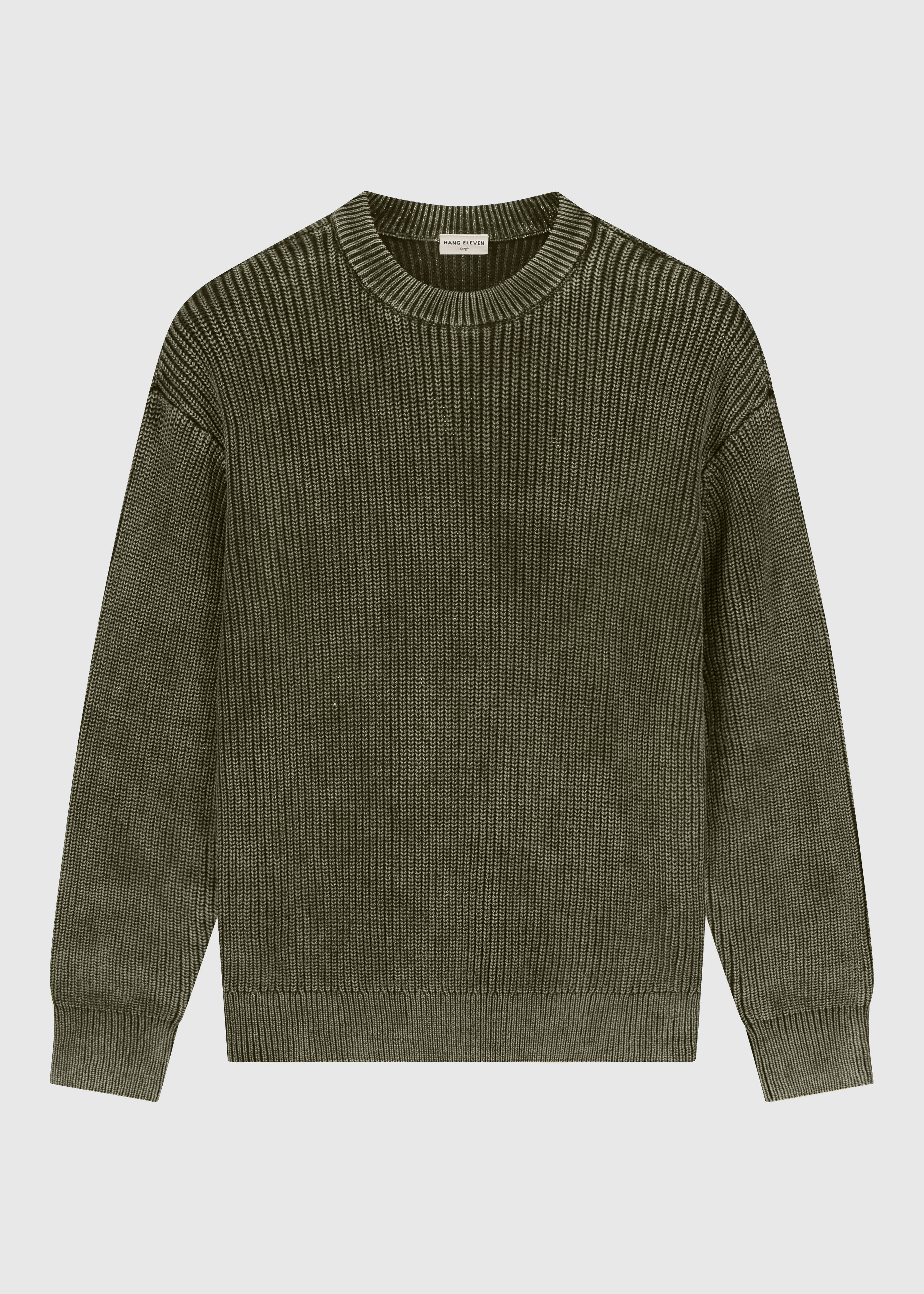 Washed Knit Crewneck - Chimera Green