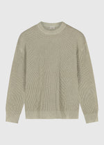 Washed Knit Crewneck - Slate Green