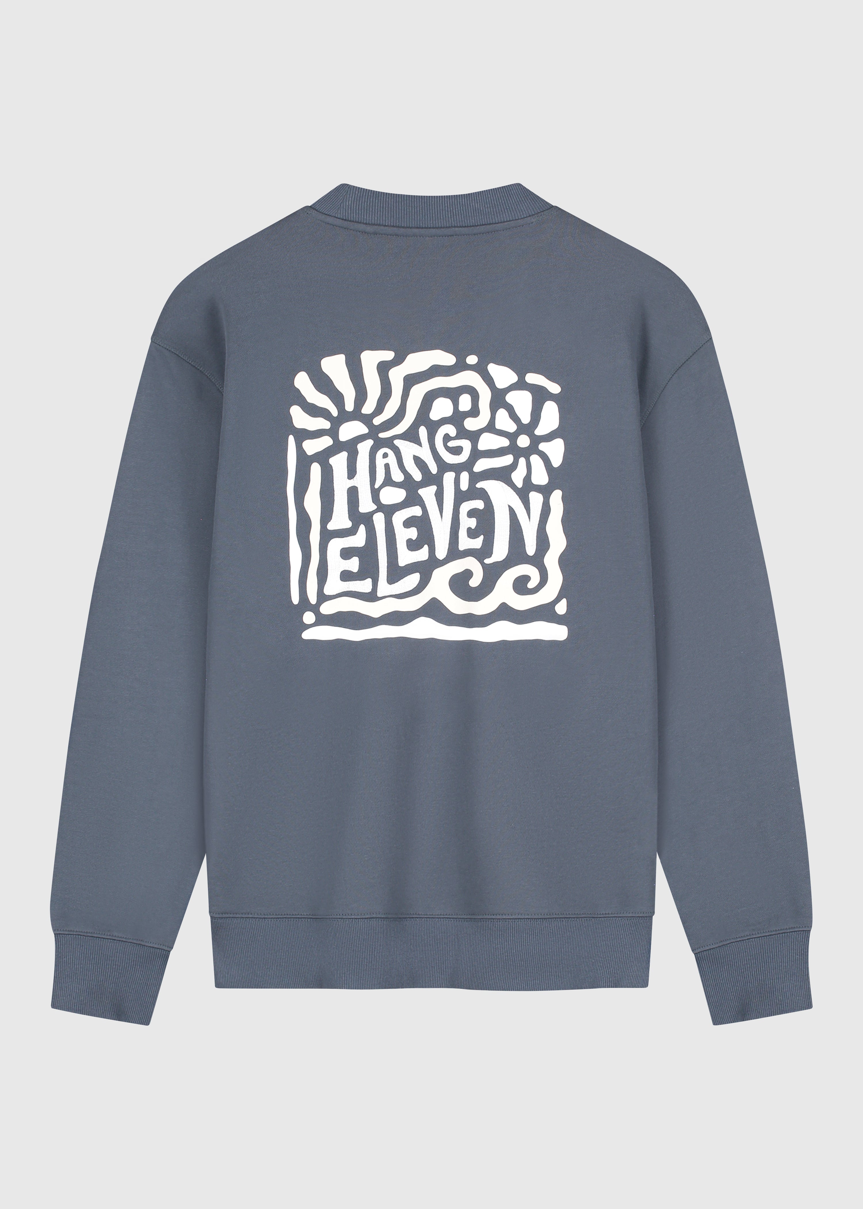 Wild Botanics Crewneck - Ombre Blue