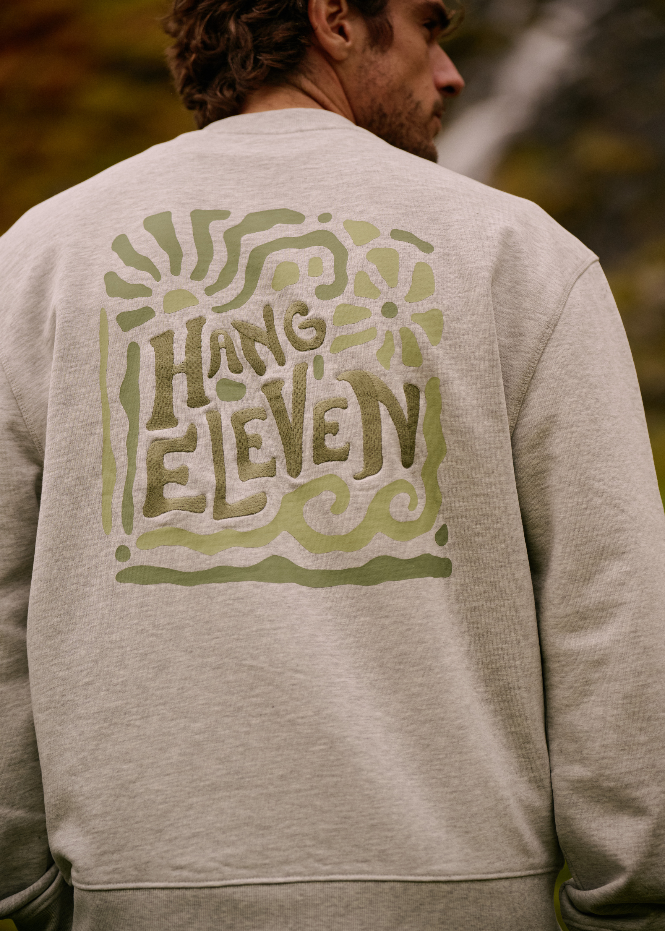 Wild Botanics Crewneck - Grey Melee