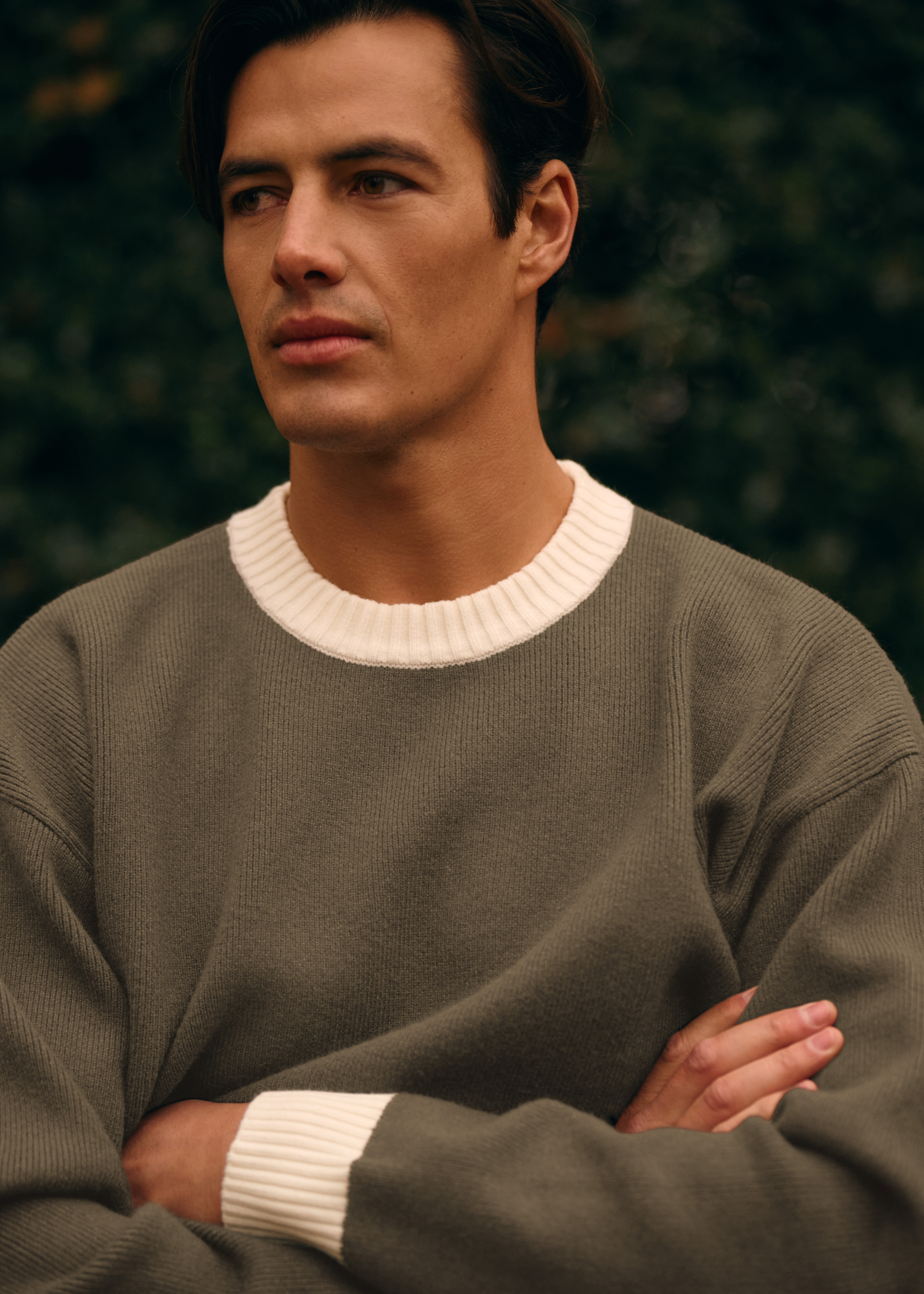 Contrast Knit - Green