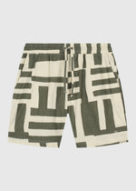 Stripe Slub Short - Green