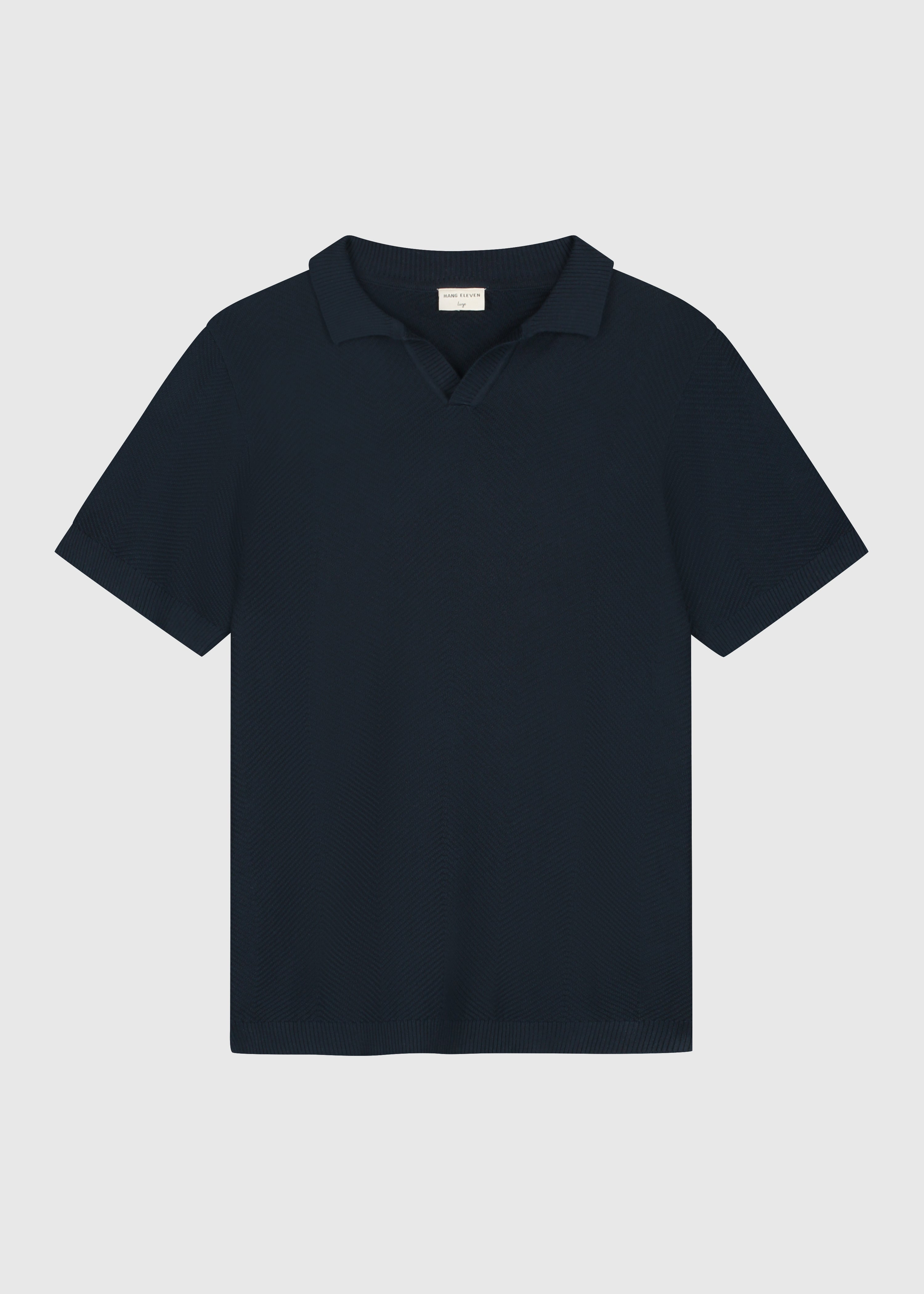 Structure Polo - Navy Blue