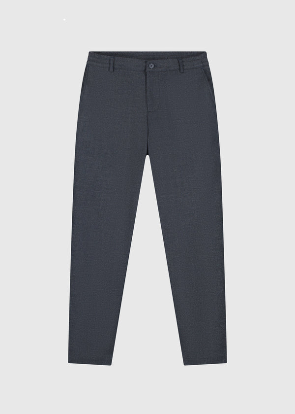 Herringbone Trouser - Navy Blue