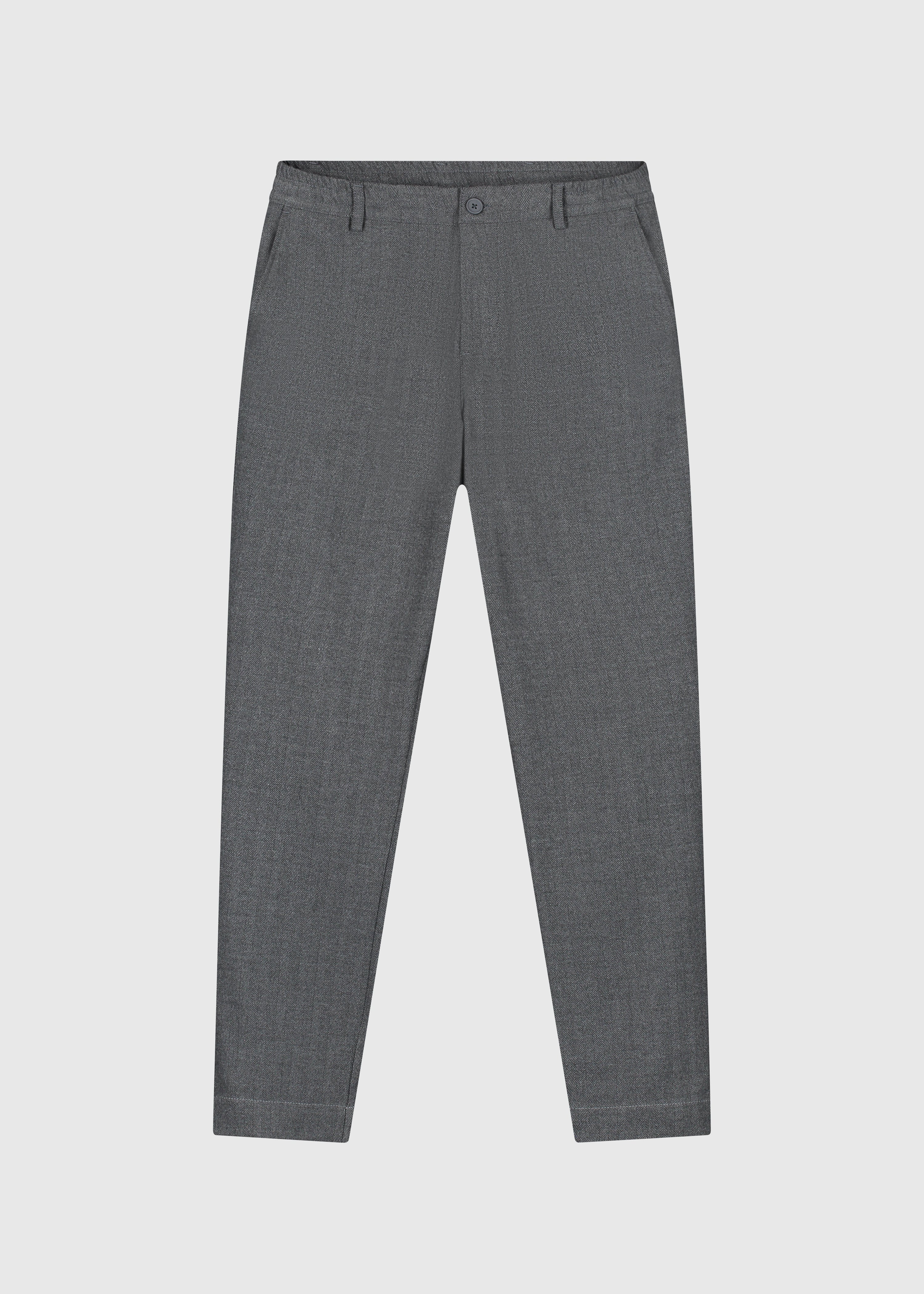 Herringbone Trouser - Anthracite