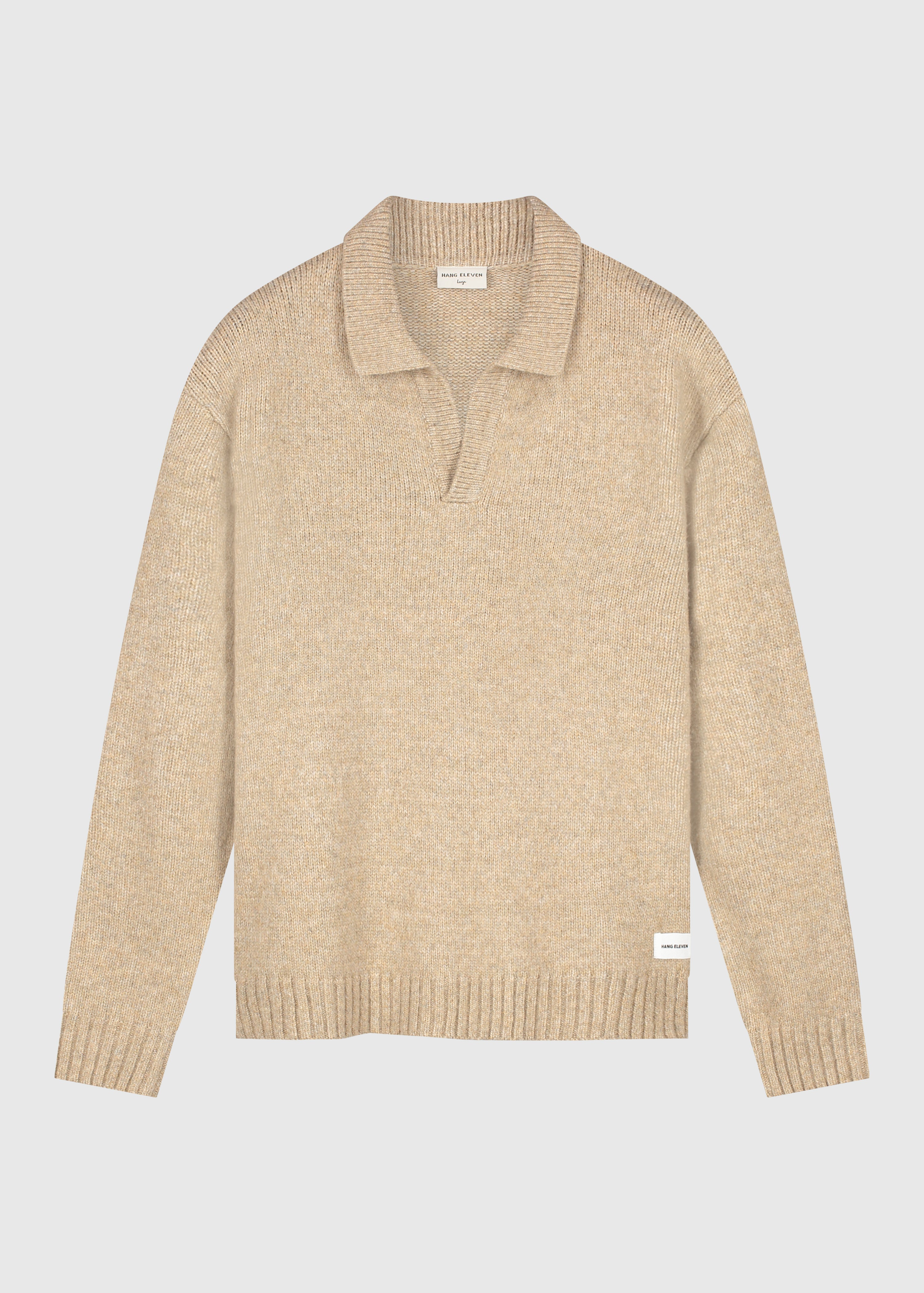 Heavy Knit Polo - Dark Sand