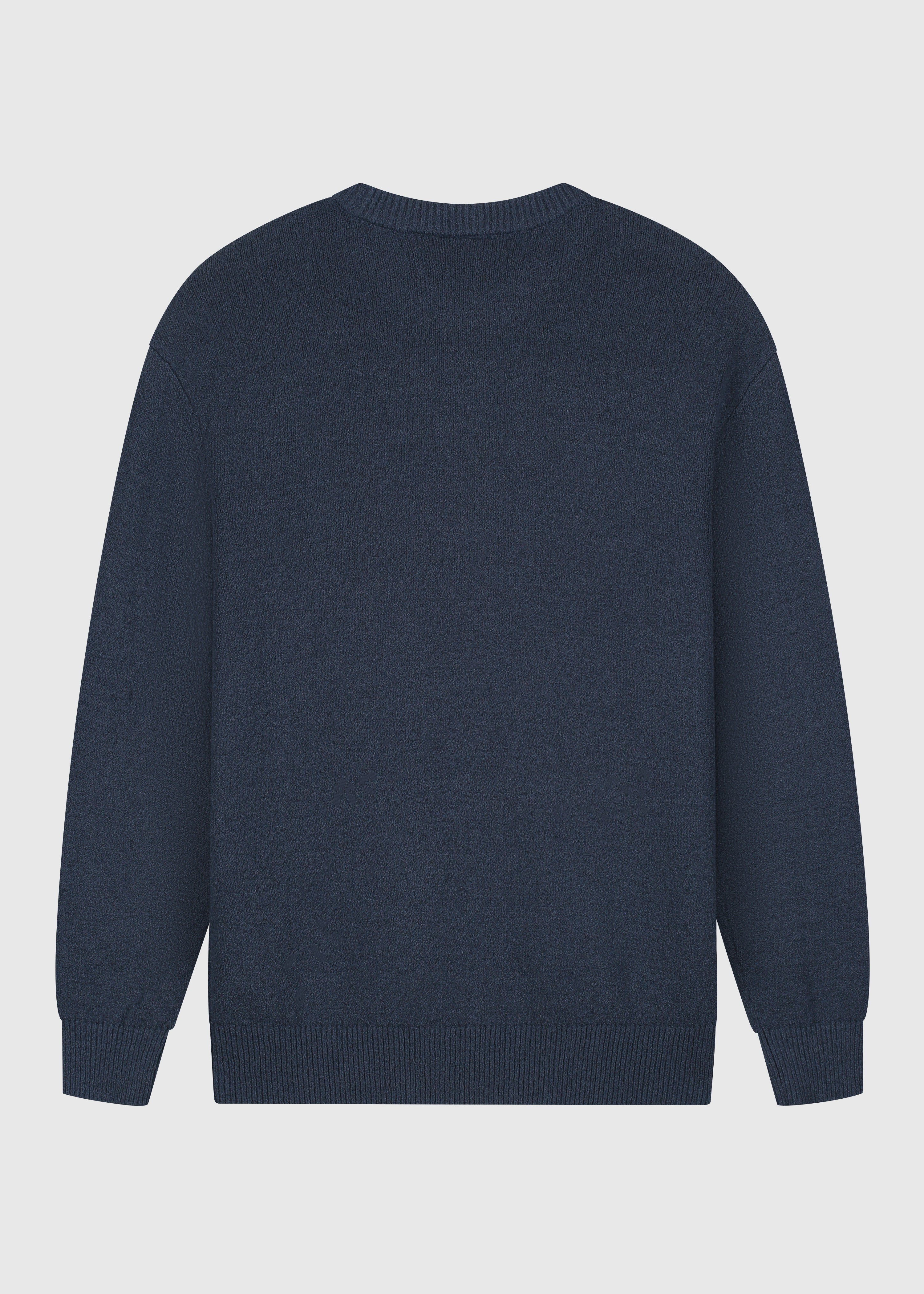 Loop Knit Crewneck - Navy Blue