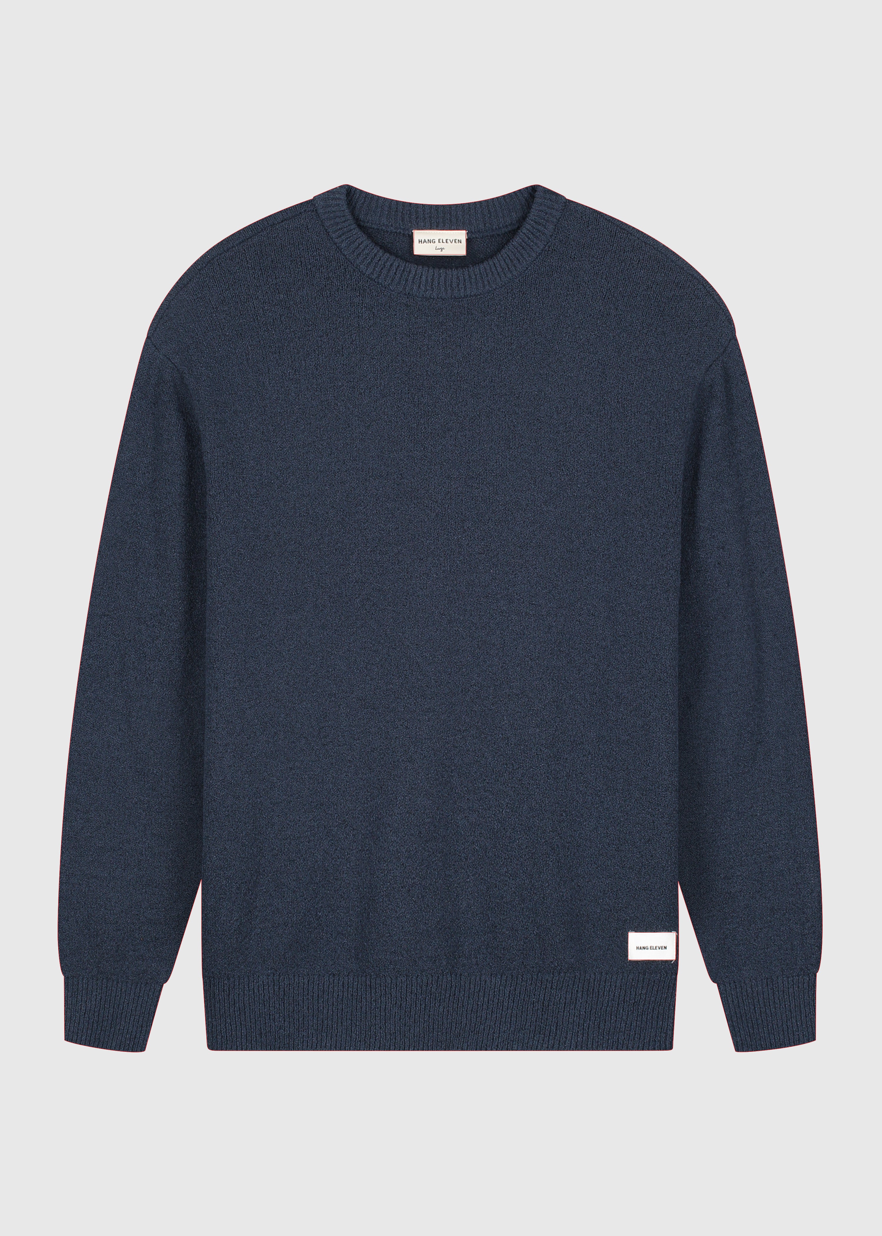 Loop Knit Crewneck - Navy Blue