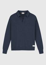 Loop Knit Polo - Navy
