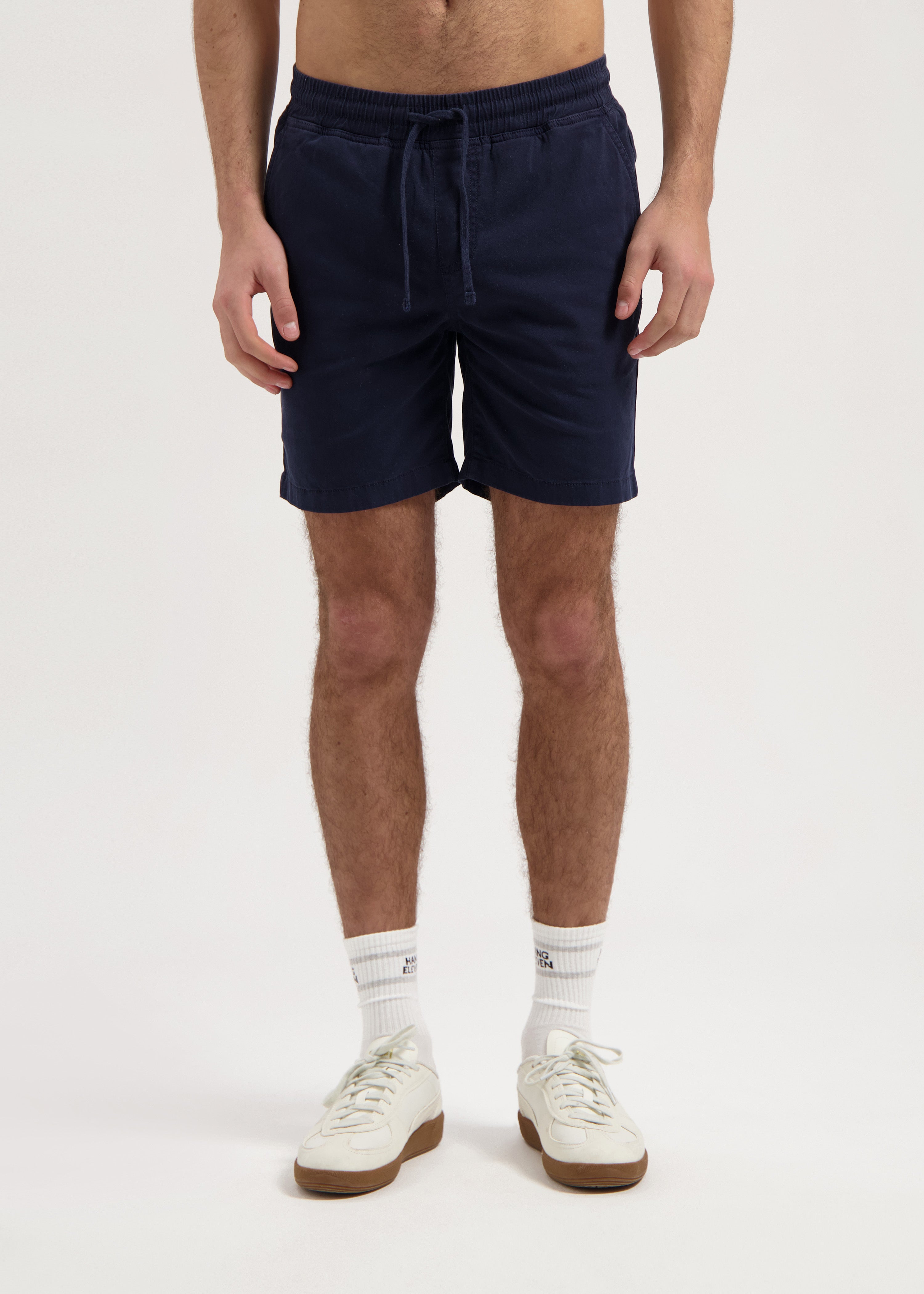 Washed Chino Short - Navy Blue