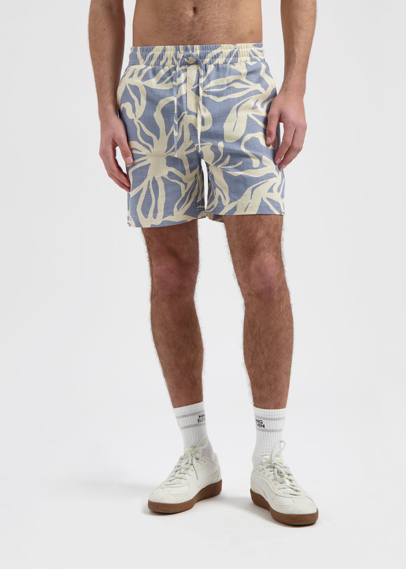 Pflanzen Slub Short - Dusty Blue