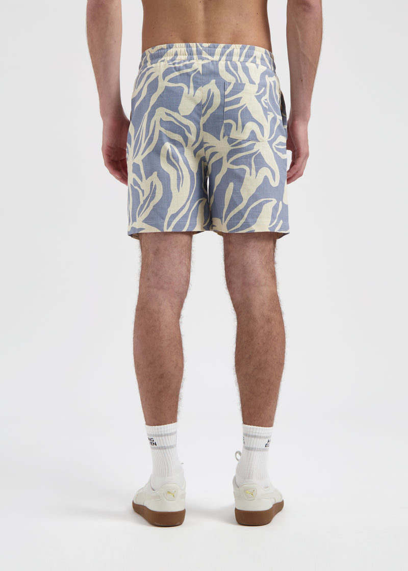 Pflanzen Slub Short - Dusty Blue